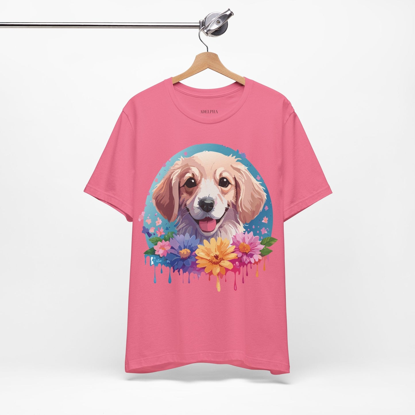 Dog Shirt Unisex Graphic Tee With Original Adelpha Artwork Jersey Short Sleeve Casual Look