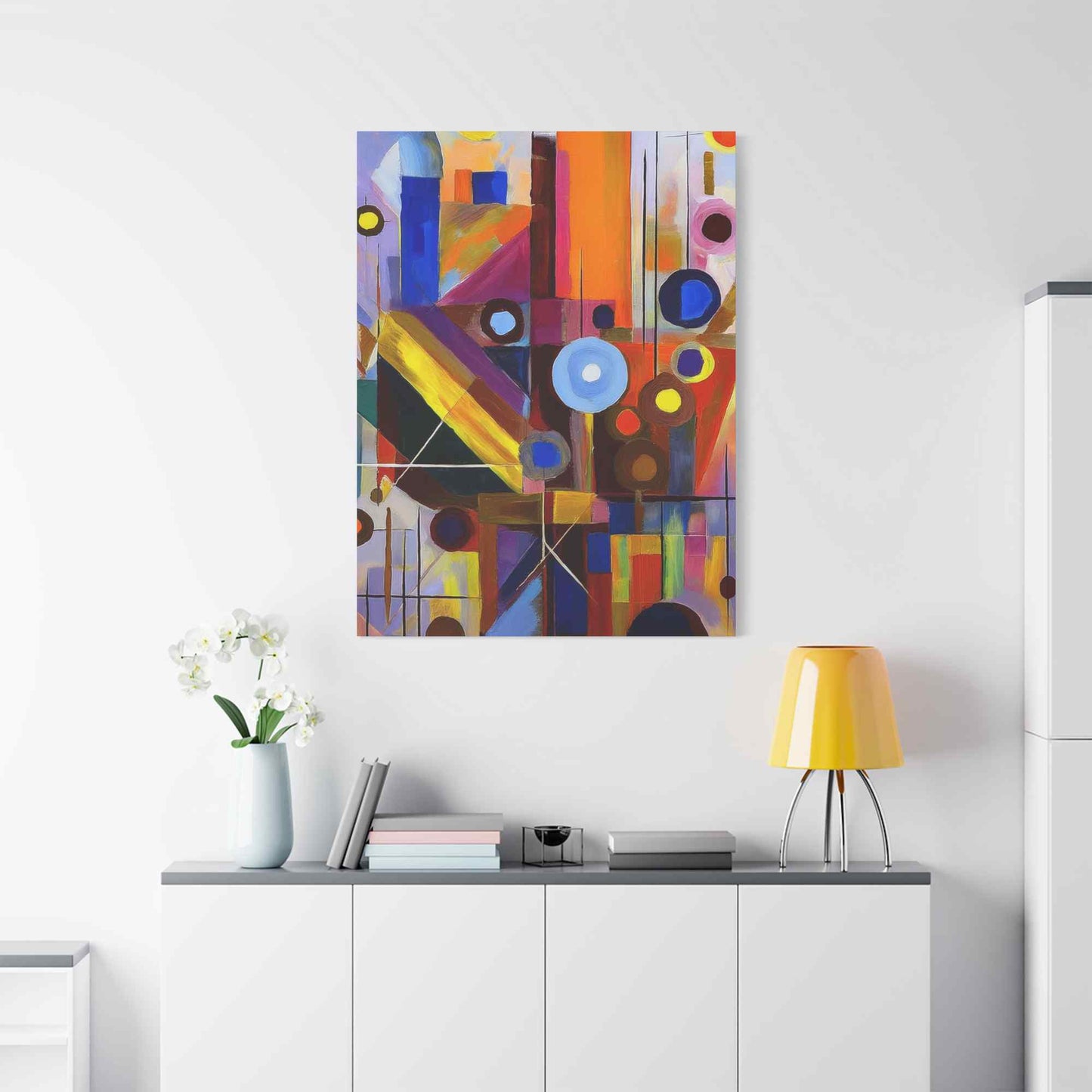 Abstract Painting Print Canvas 20x24,20x30,24x30, 24x32,24x36,30x40, 32x48,36x48,40x60 Pine-Wood Inner Frame ABS-4