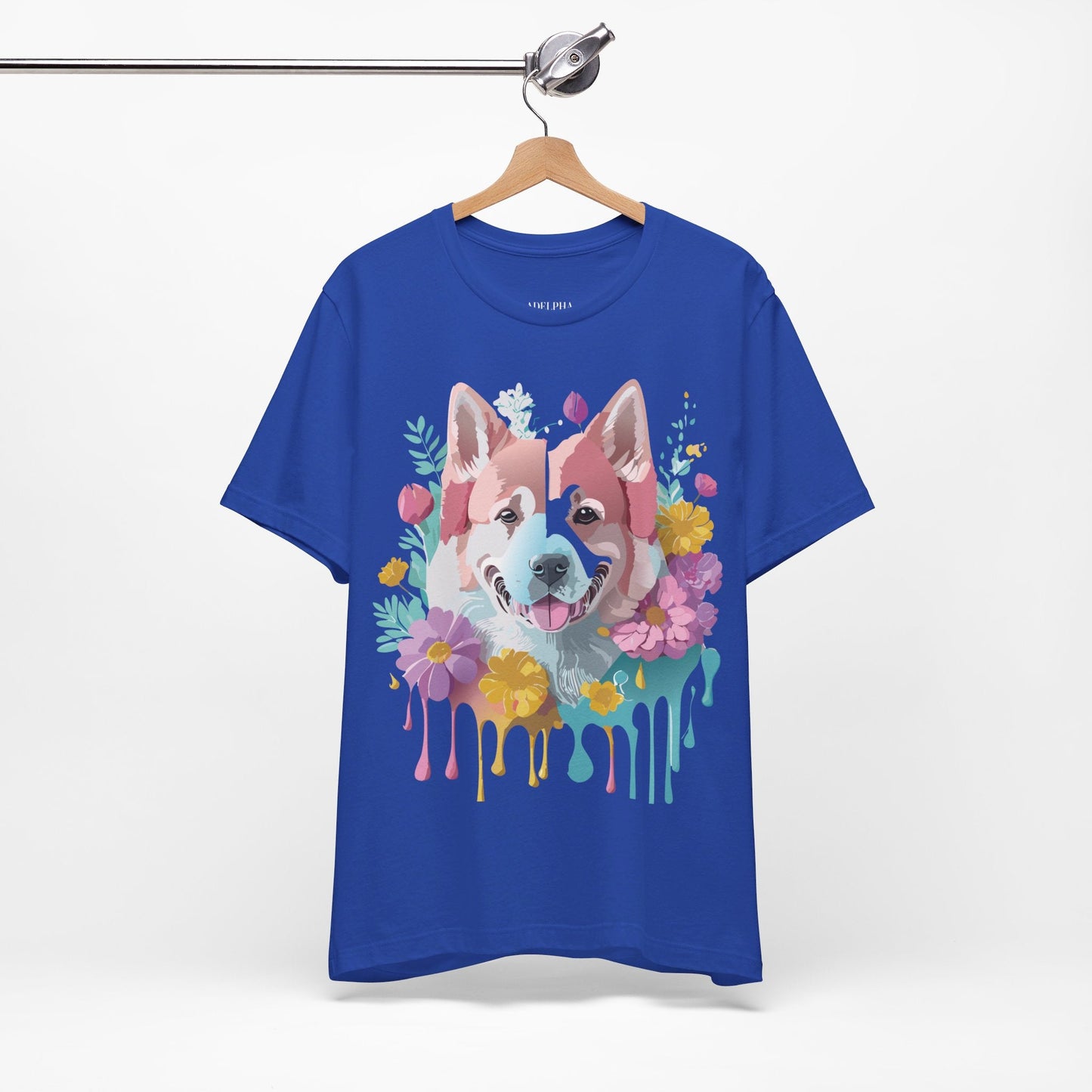 Dog Shirt Graphic Tee Unisex Short Sleeve Adelpha Art Design Vintage Inspired Artwork Edition