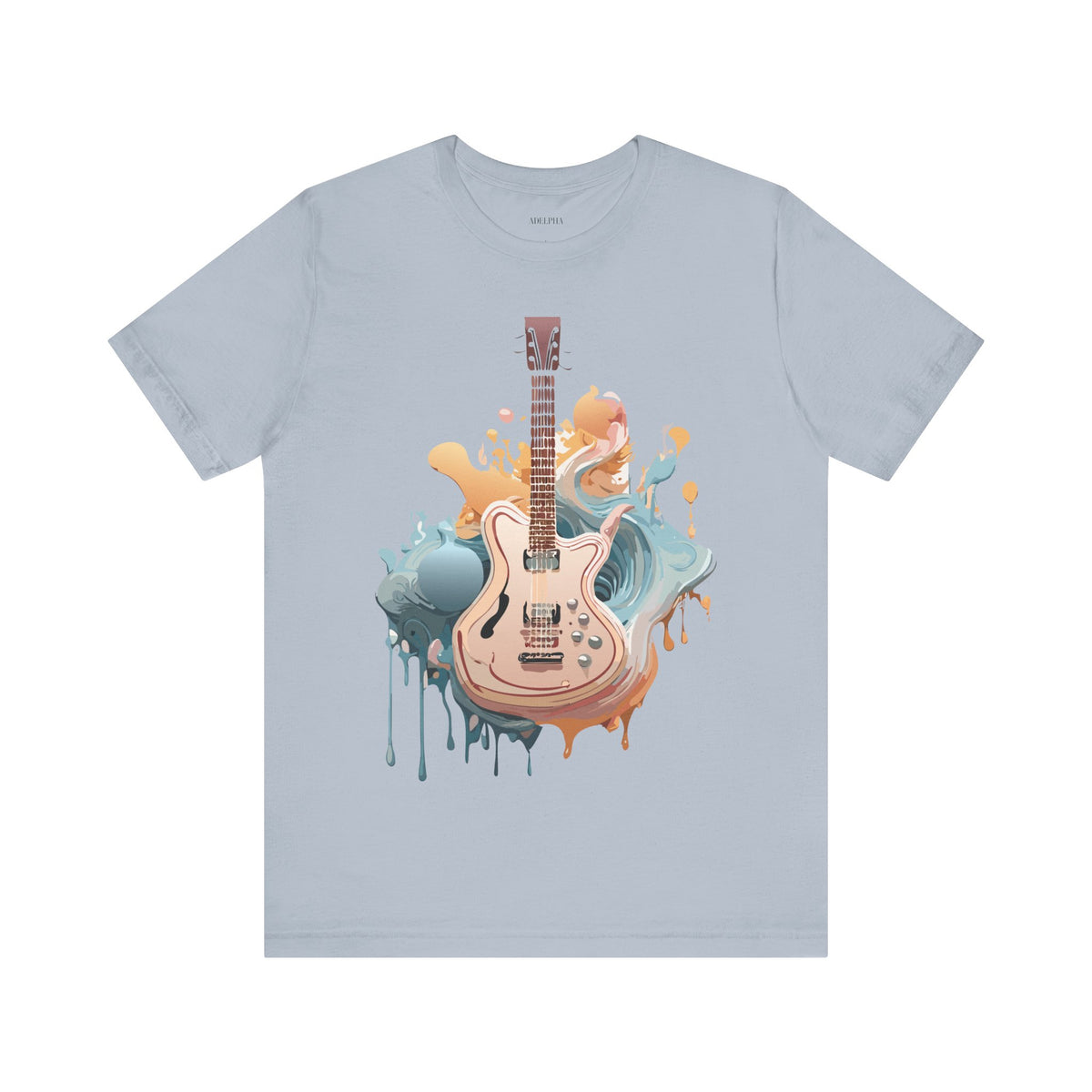 Music Graphic Unisex Cotton Bella+Canvas Tee with Art Design m148