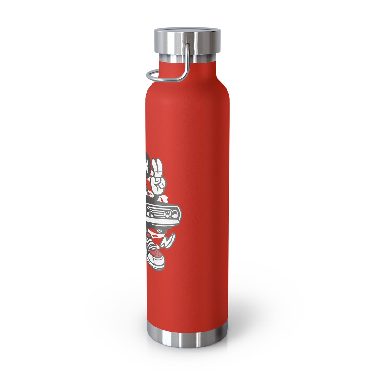 22oz Copper Insulated Water Bottle with Cartoon Design - CV31