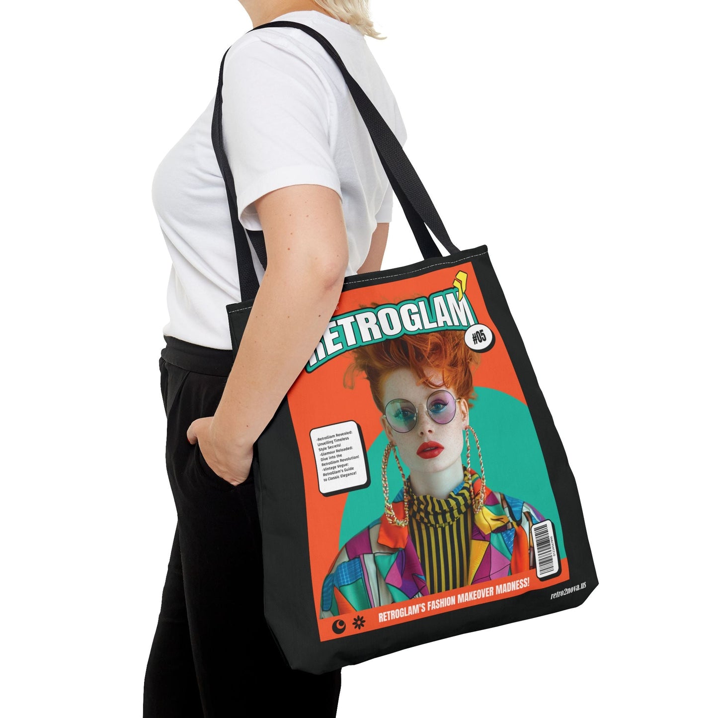 Canvas Tote Bag Magazine Cover By Retro2Nova Durable Everyday Carry Bag Vintage Inspired Design