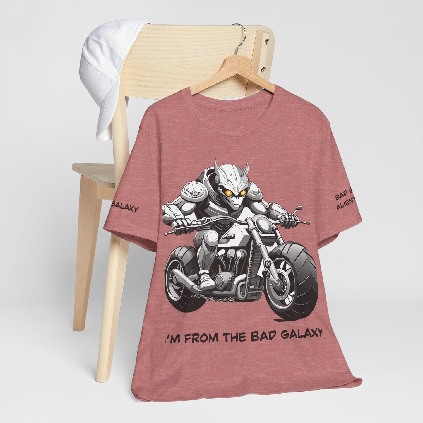 Alien Tee Shirt From Bad Galaxy USA Made To Order Cotton Tee With Eco Friendly Inks Now