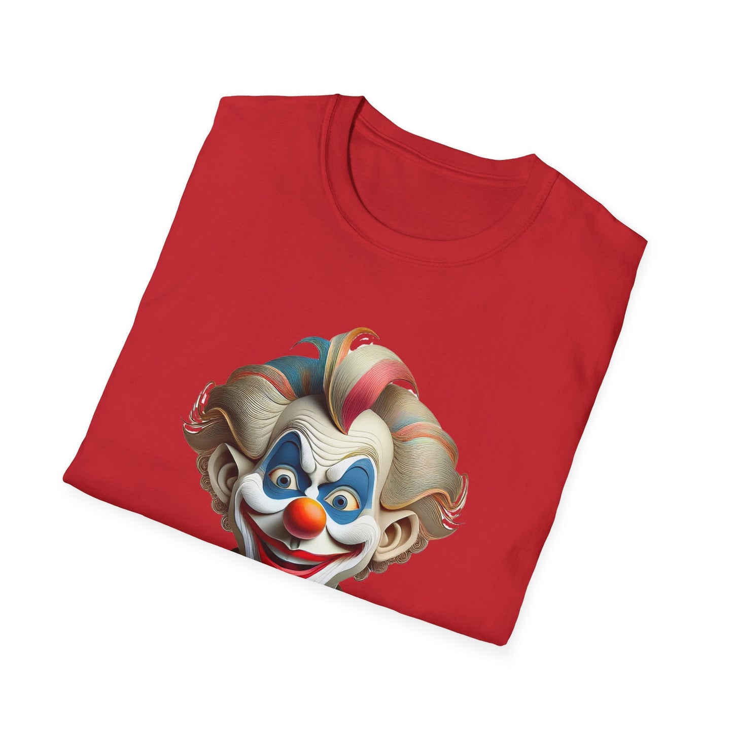 Unisex Clown Shirt Funny Man Circus Tee Softstyle Gildan 64000 Short Sleeve Everyday Comfort