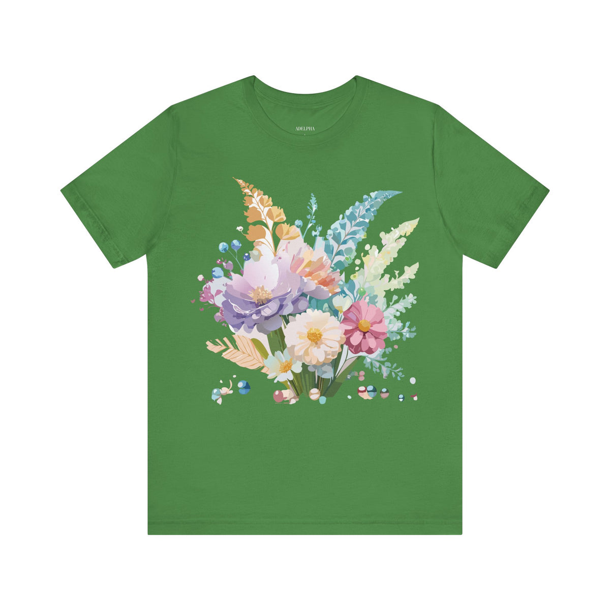 Floral Graphic Tee Shirt - Bella+Canvas Unisex 100 Cotton 10
