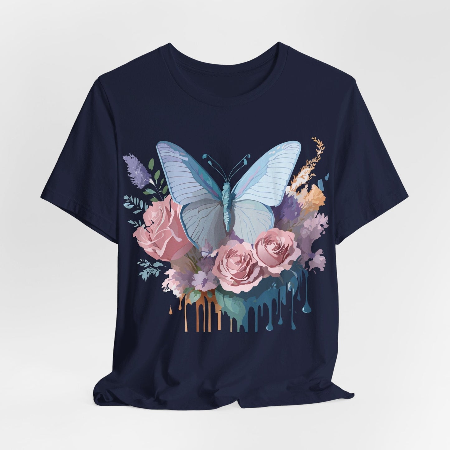 Butterfly Graphic Tee Unisex Jersey Short Sleeve Adelpha Vintage Art Design