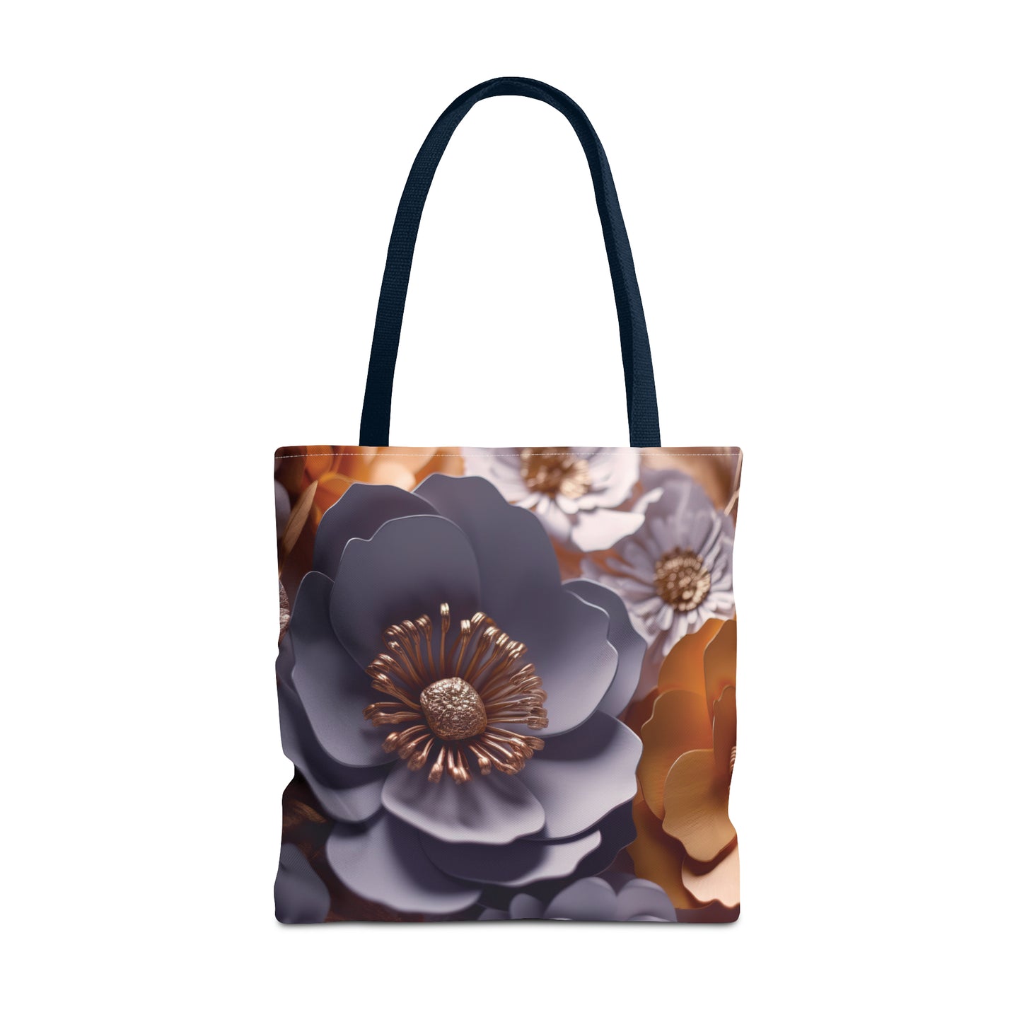 Canvas Bag with Floral Prints