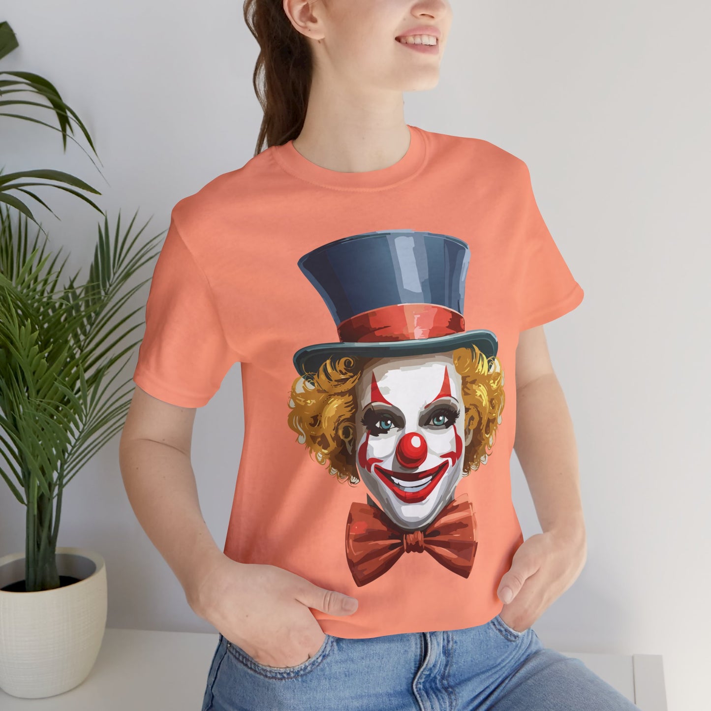 Clown Shirt, Funny Shirt, T-Shirt with Clown, Funny Art Design Tee, Circus Tees, Circus T-Shirt, Unisex Humor Wear 11