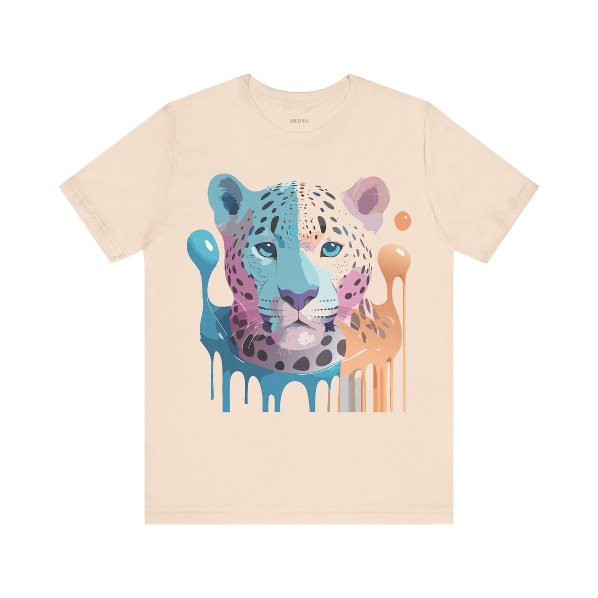 Cheetah Graphic Unisex Cotton Bella+Canvas Tee with Art Animal Design e4