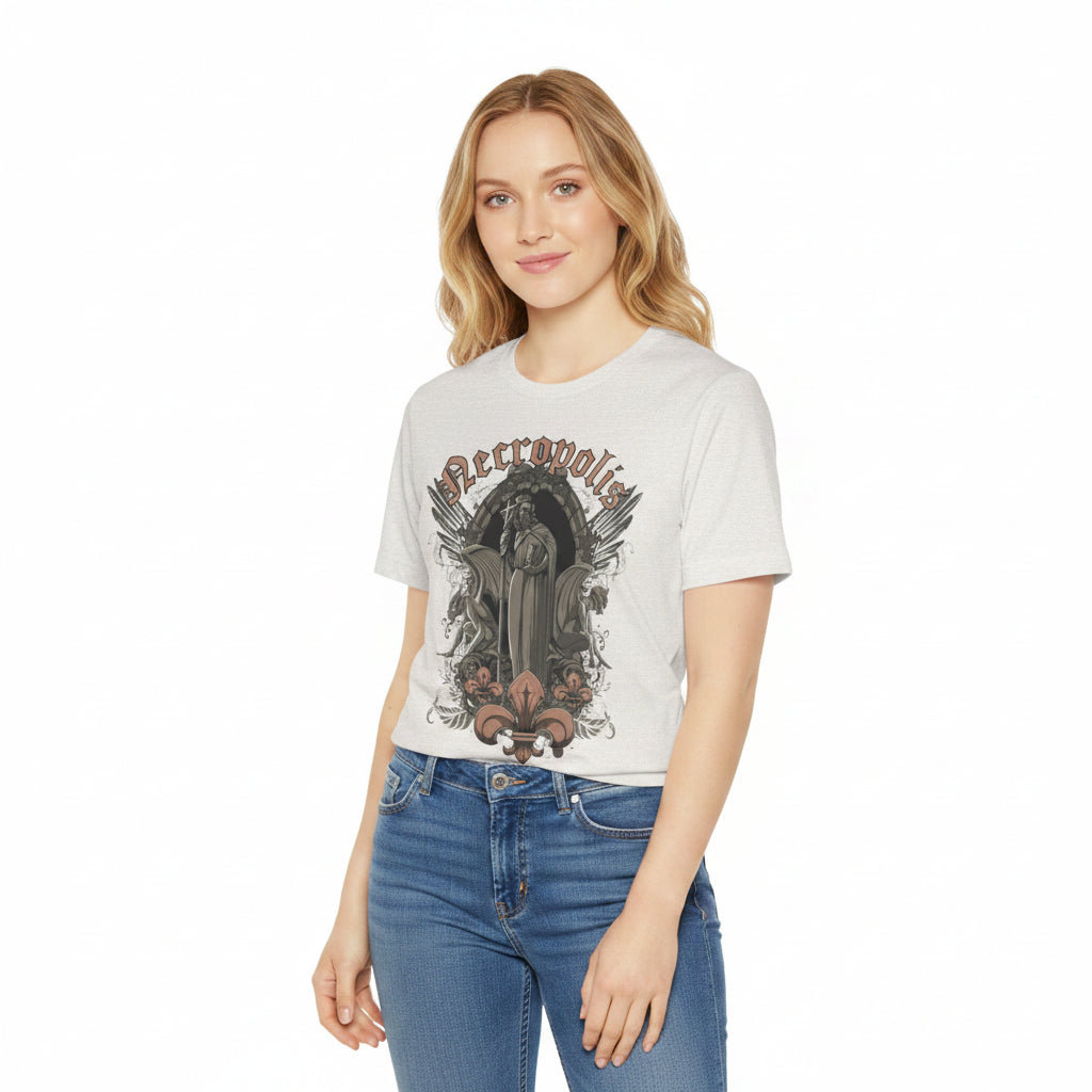 Gothic Skull Graphic Unisex Cotton T-Shirt r7