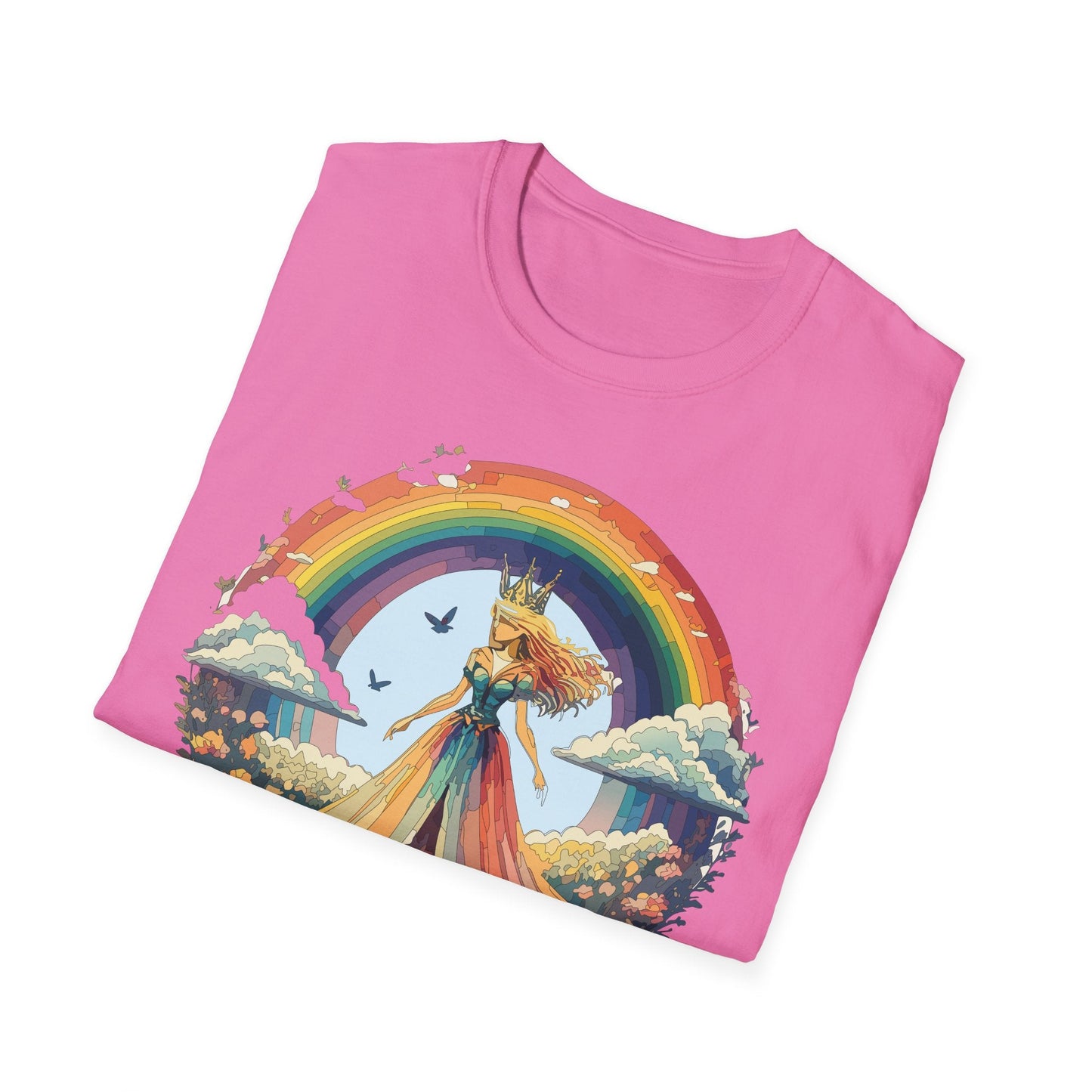 Womens Graphic T Shirt Art Design Tee Softstyle 64000 Unisex Lightweight Cotton Fabric