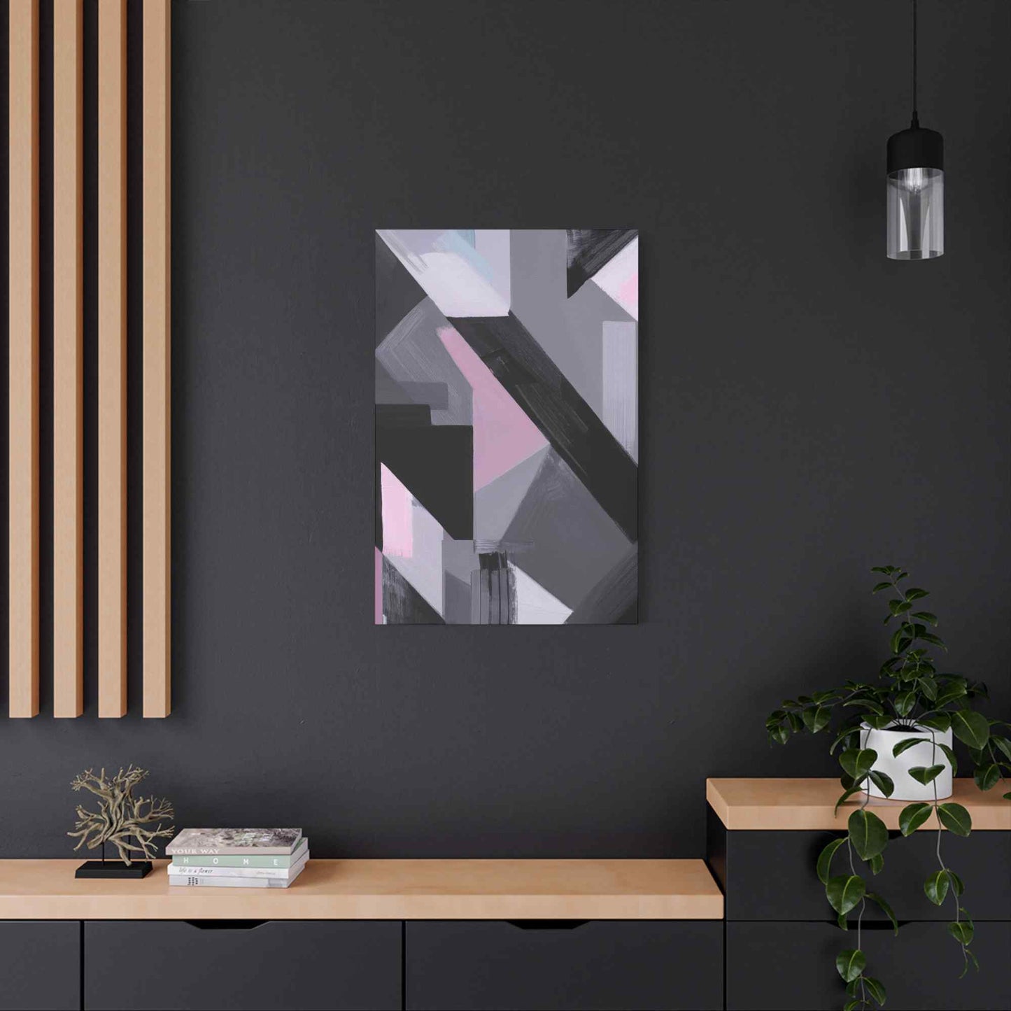 Abstract Geometric Painting Print Canvas 20x24,20x30,24x30 24x32,24x36,30x40 32x48,36x48,40x60 Pine-Wood Inner Frame ABS-45