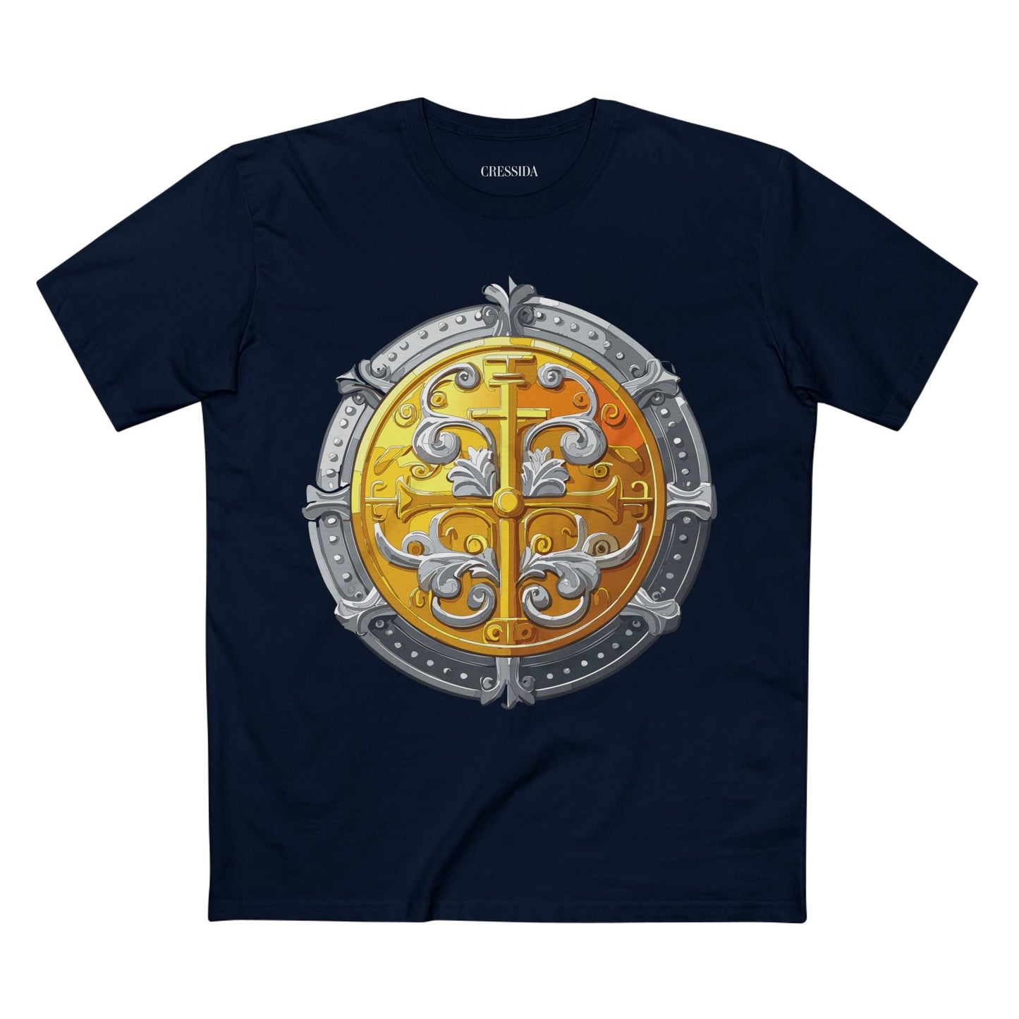 Antique Gold Coin Graphic Design T-Shirt Unisex 100 Cotton With Golden Print Artwork Tee 19