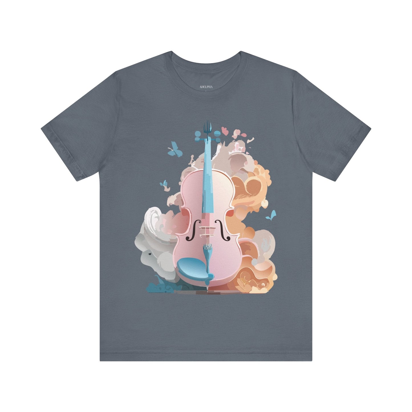 Music Graphic Unisex 100 Cotton Vintage Art with Musical Elements Tee 11