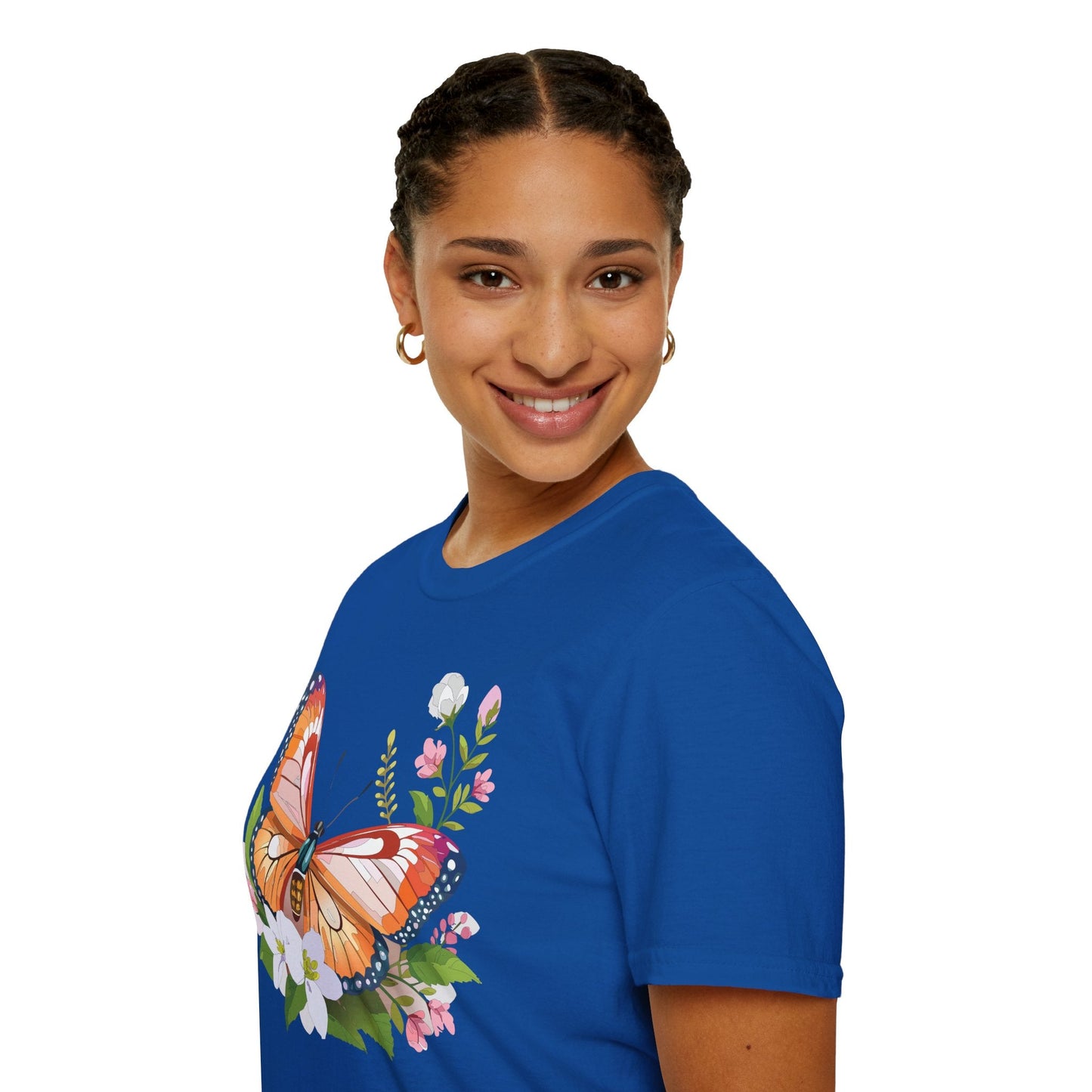Butterfly Shirt Unisex T Shirt Gildan 64000 Softstyle 100 Percent Ring Spun Cotton