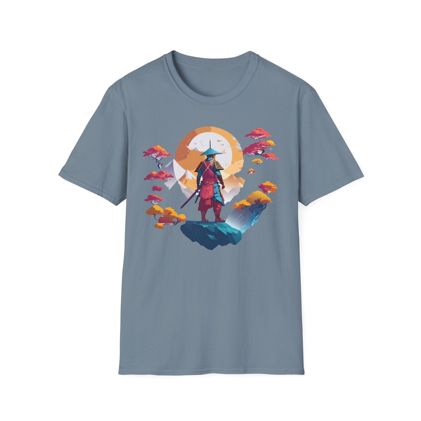 Gildan Softstyle 64000 Samurai T Shirt Unisex Cotton Tee With Samurai Design Relaxed Fit