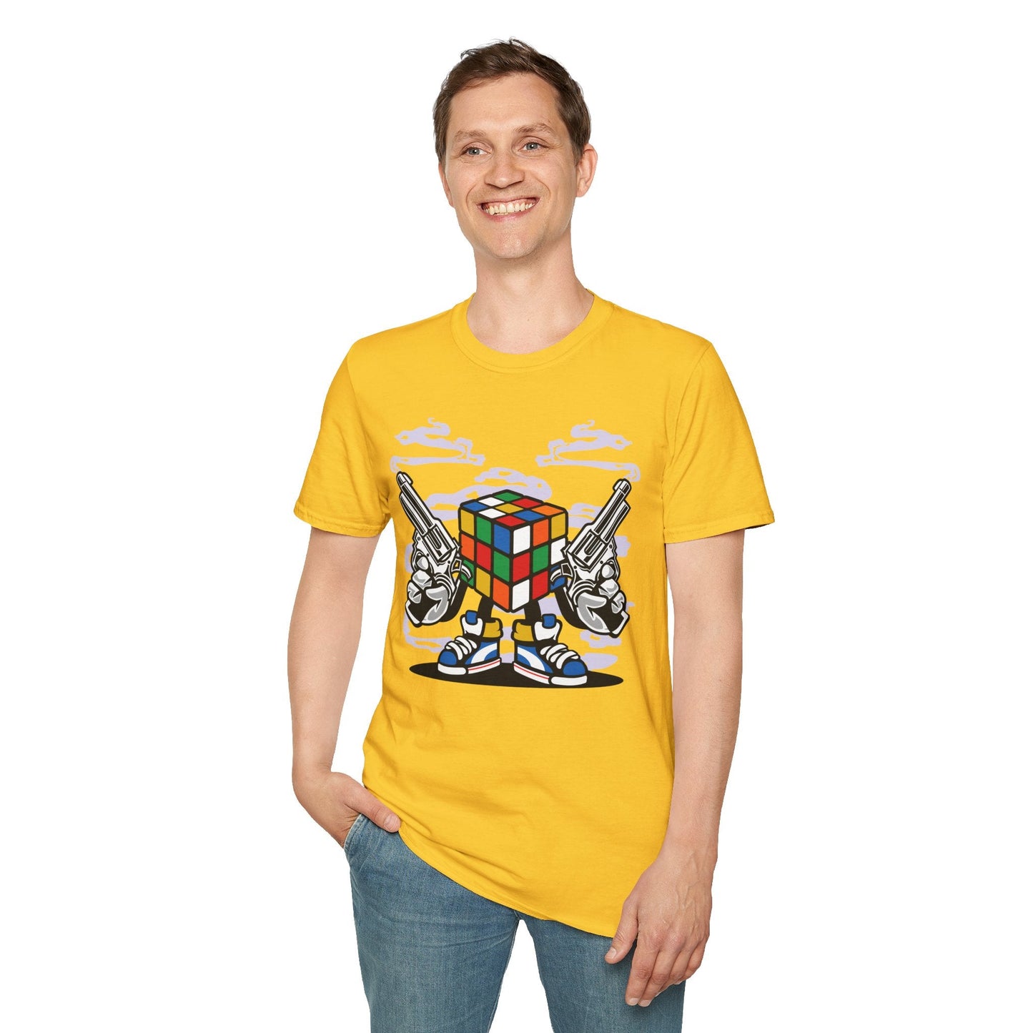 Cartoon Animation Funny T Shirt Gildan Softstyle 64000 Unisex Short Sleeve Cotton Tee