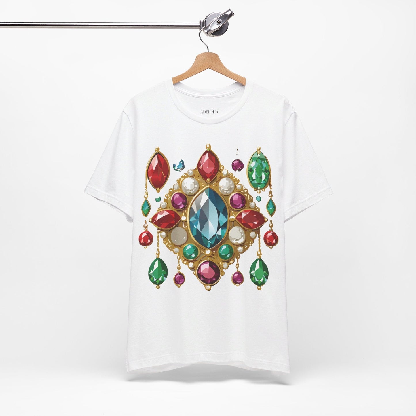 Jewelry Graphic Unisex 100 Cotton Vintage Treasure Art T-Shirt 44