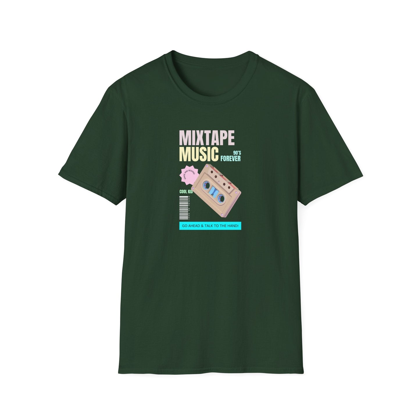 Mixtape Music T-Shirt Unisex Cotton Retro Cassette Graphic Tee