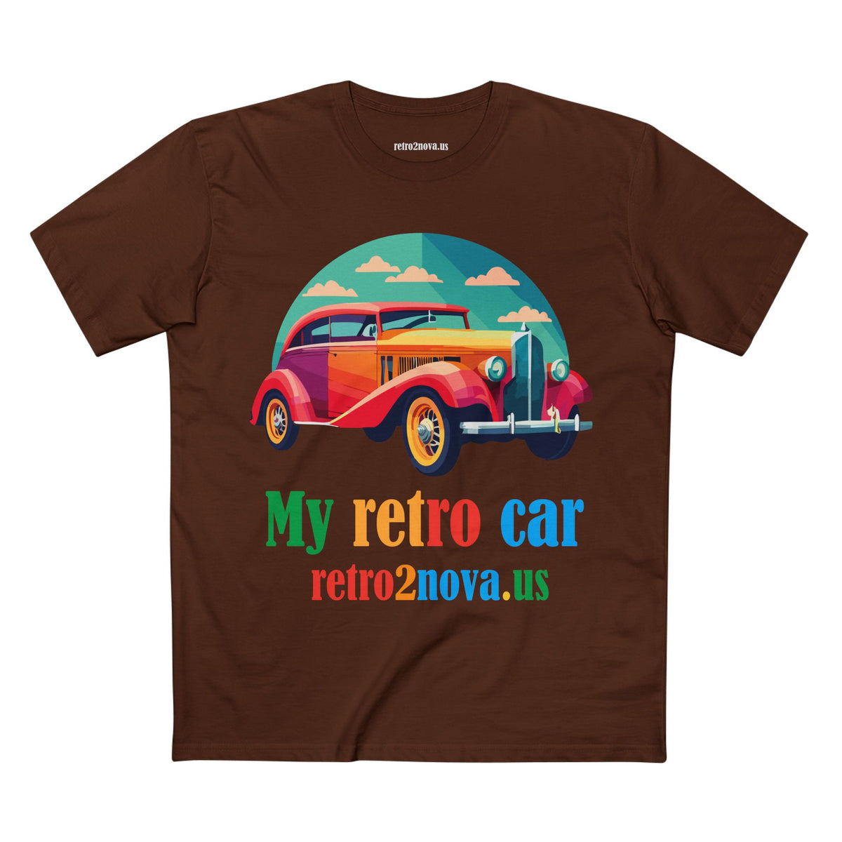 Retro Car Vintage Graphic Tee Staple Unisex 100 Cotton Tee Shirt - RC-20