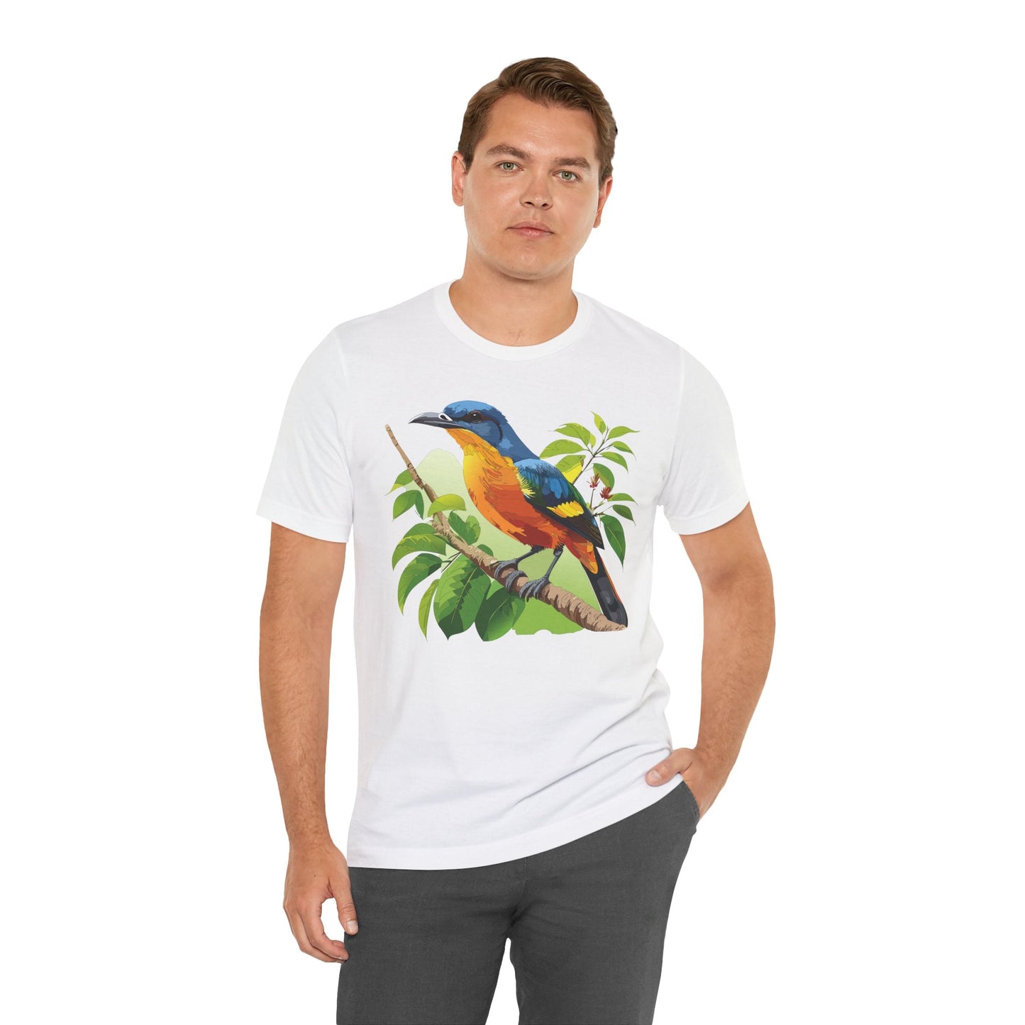 Unisex Animal Design Tee Shirt With Wildlife Graphics For Casual Everyday Wear And Comfort