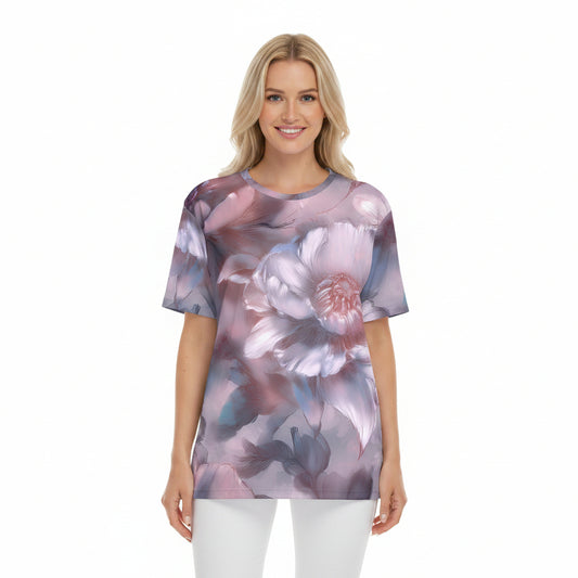 Unisex Poly T-Shirt with Floral Print