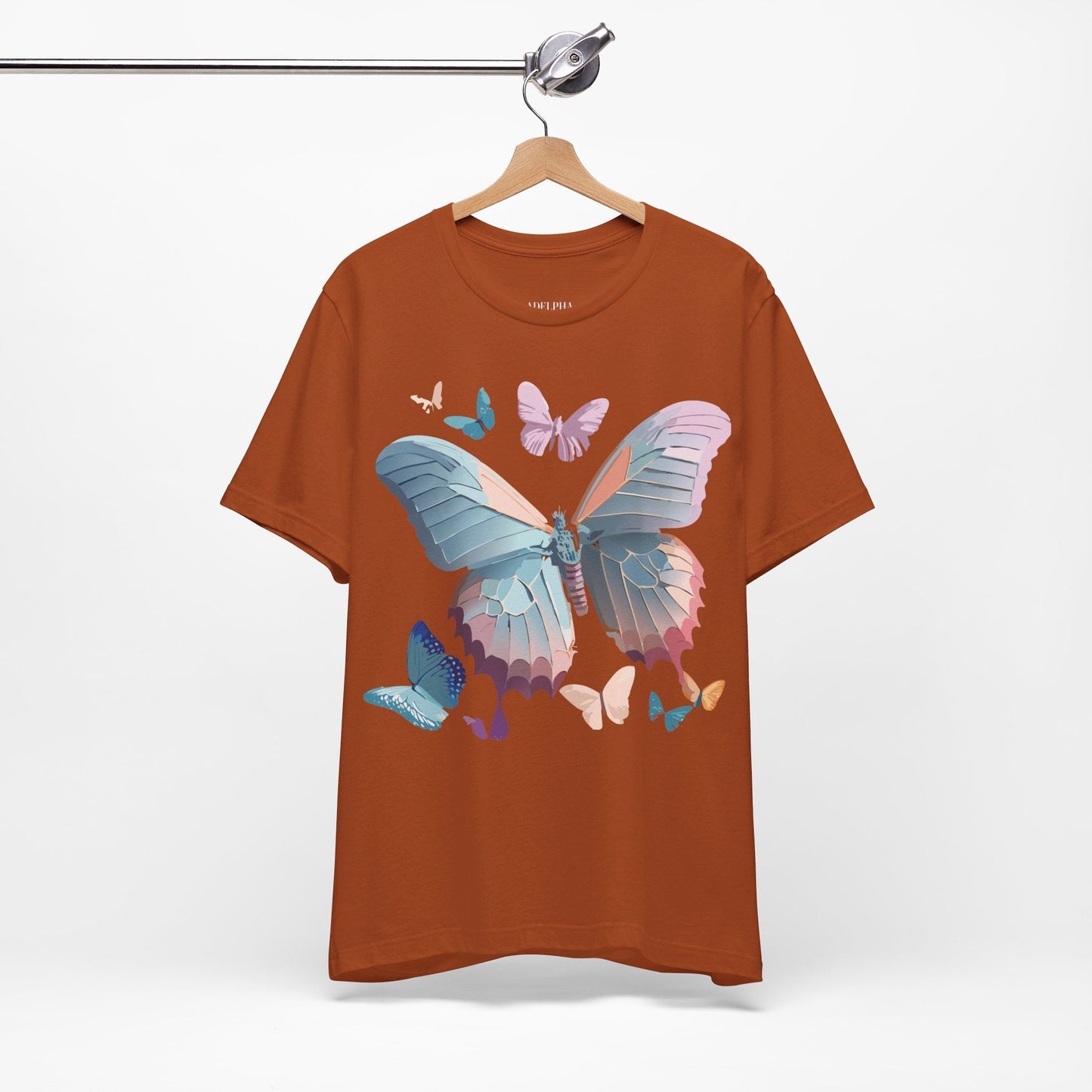 Adelpha Butterfly Graphic Tee Unisex Short Sleeve Vintage Art Design