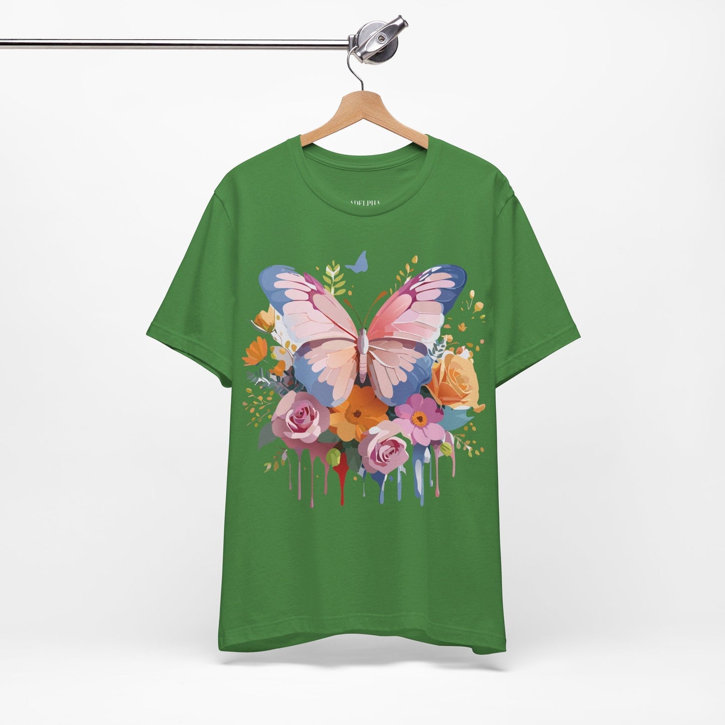 Butterfly Graphic Tee Unisex Short Sleeve Jersey Shirt By Adelpha
