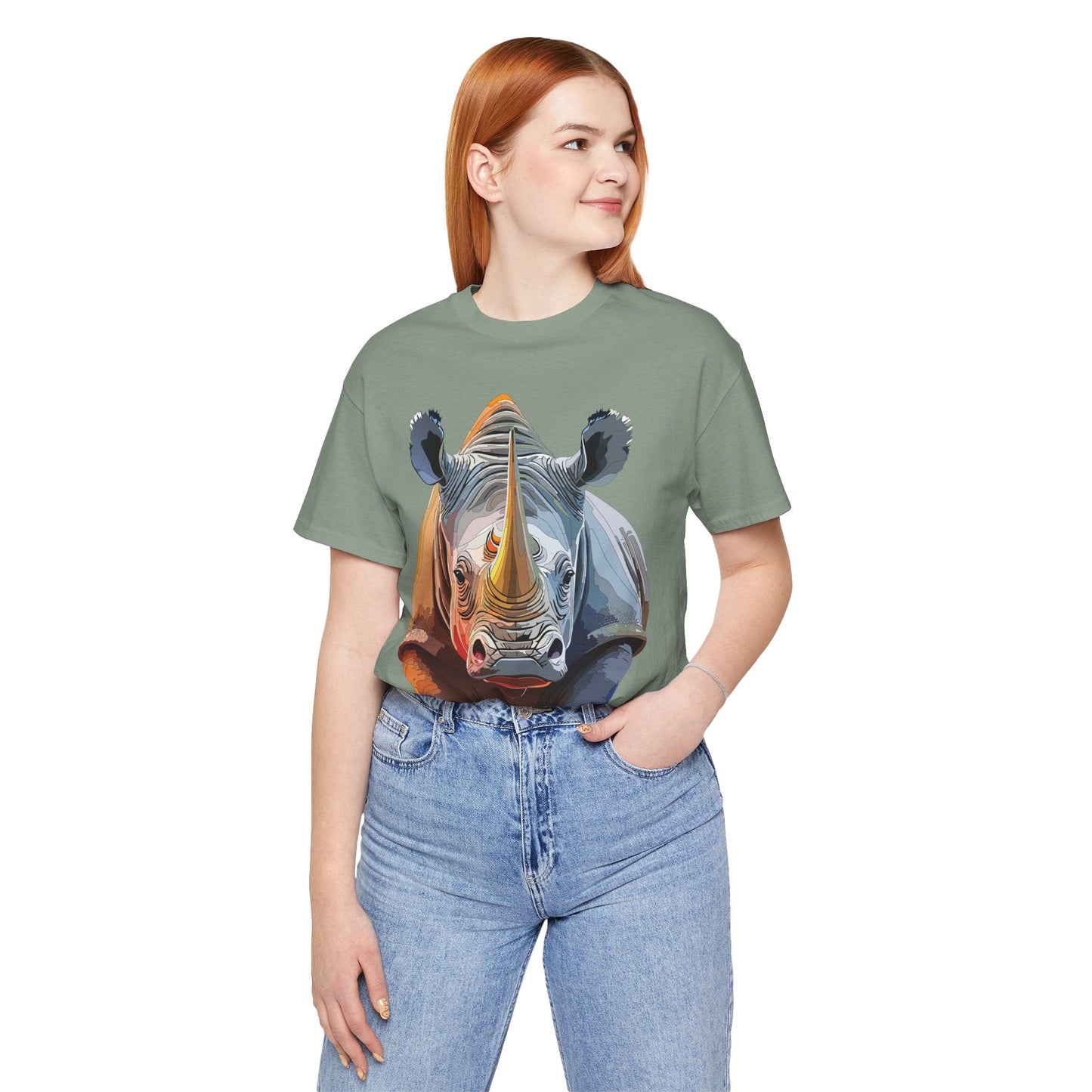Unisex Animal Graphic Tee Shirt With Art Design Wild Animals Shirt Gildan Softstyle Cotton