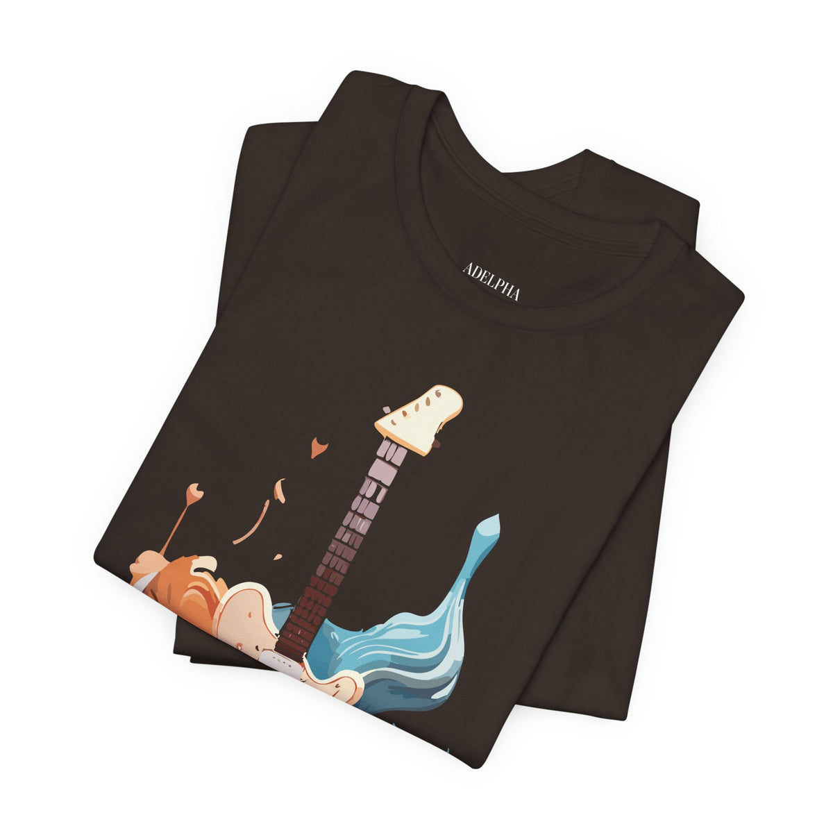 Music Graphic Unisex Cotton Bella+Canvas Tee with Art Design n167