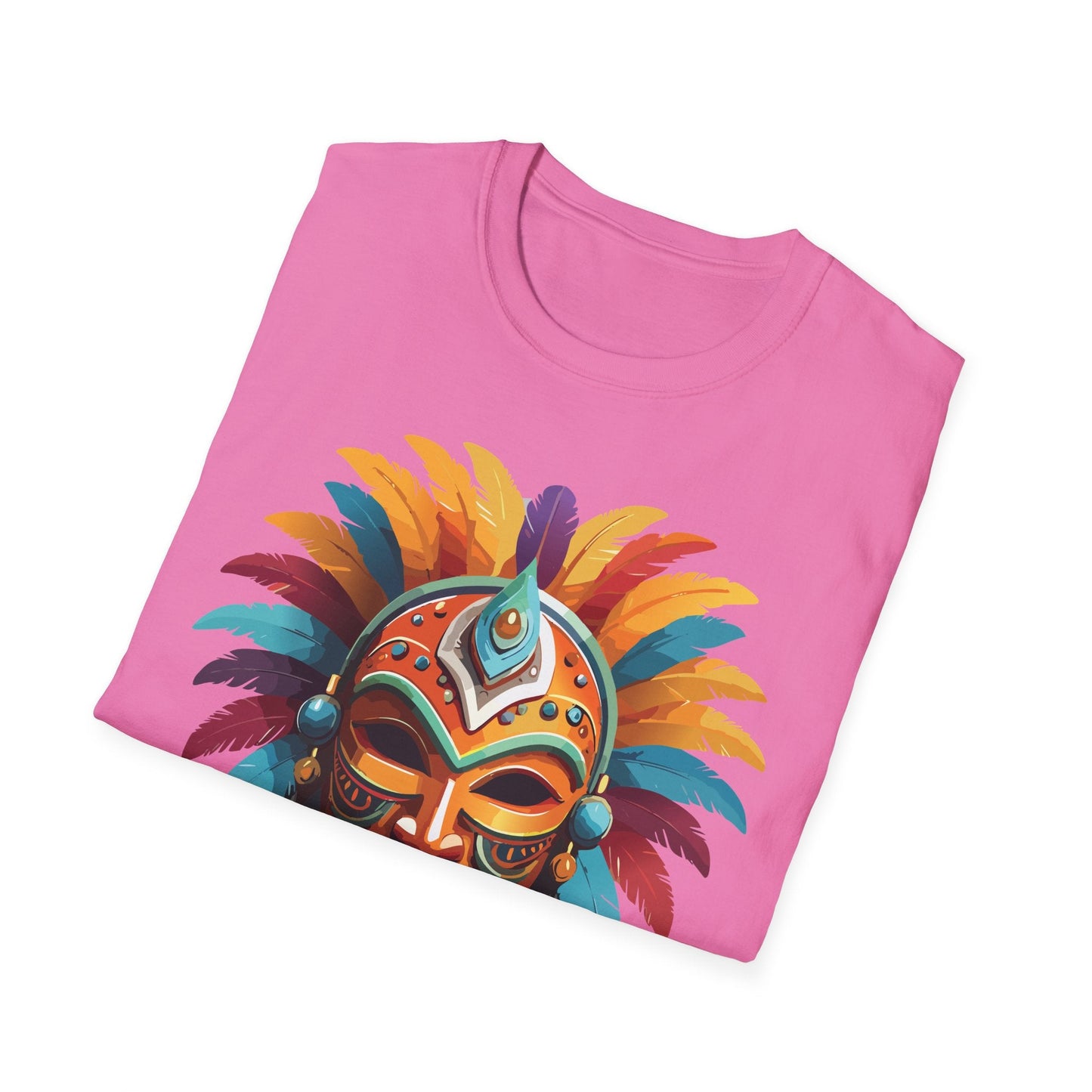 Mask Graphic Unisex Cotton Masquerade Design Artwork Tee 4