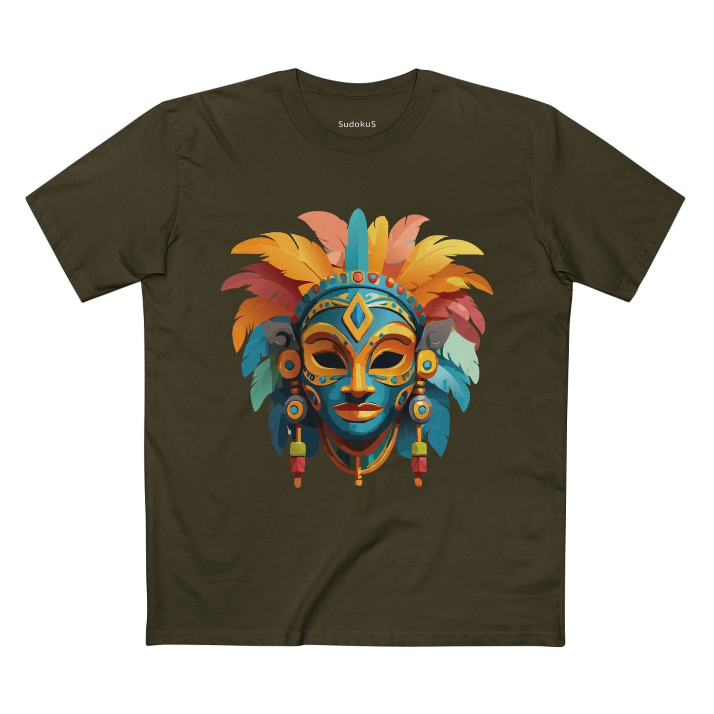 Mask Graphic Unisex 100 Cotton Staple Tee 2
