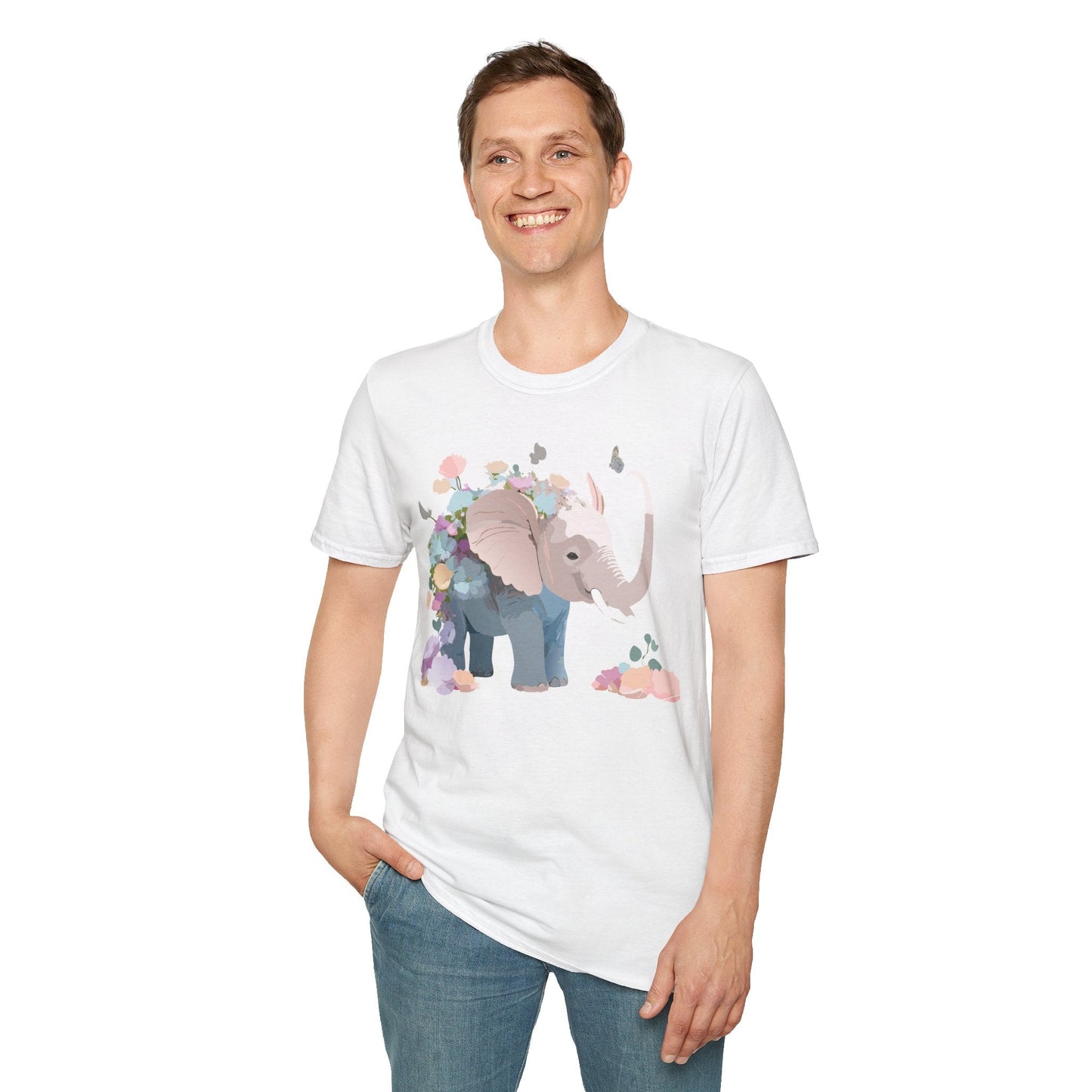 Elephant T Shirt Unisex Softstyle 64000 Elephant Tee Premium Comfort Everyday Wear