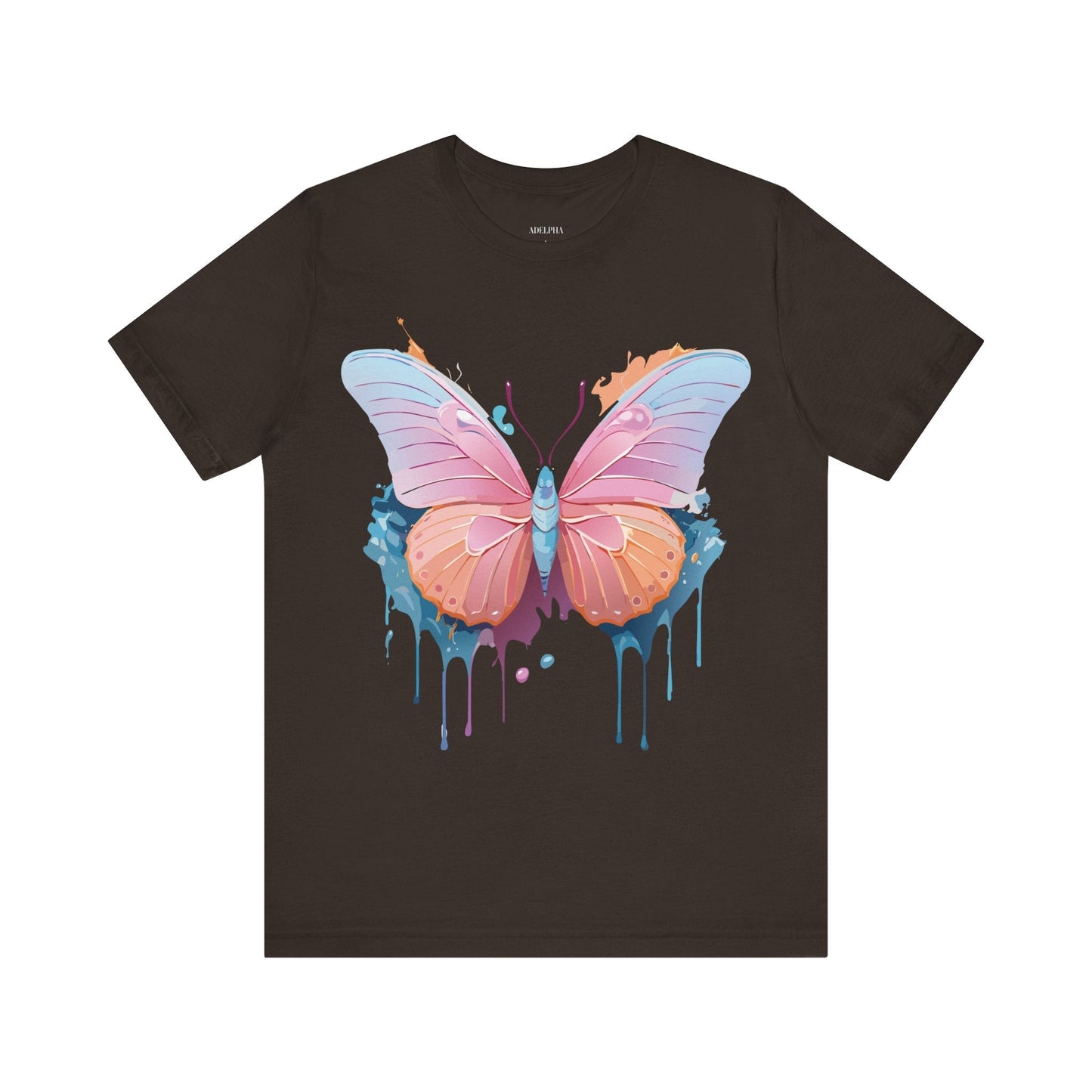 Butterfly Graphic Unisex 100 Cotton Lightweight Vintage Design Jersey Tee 88