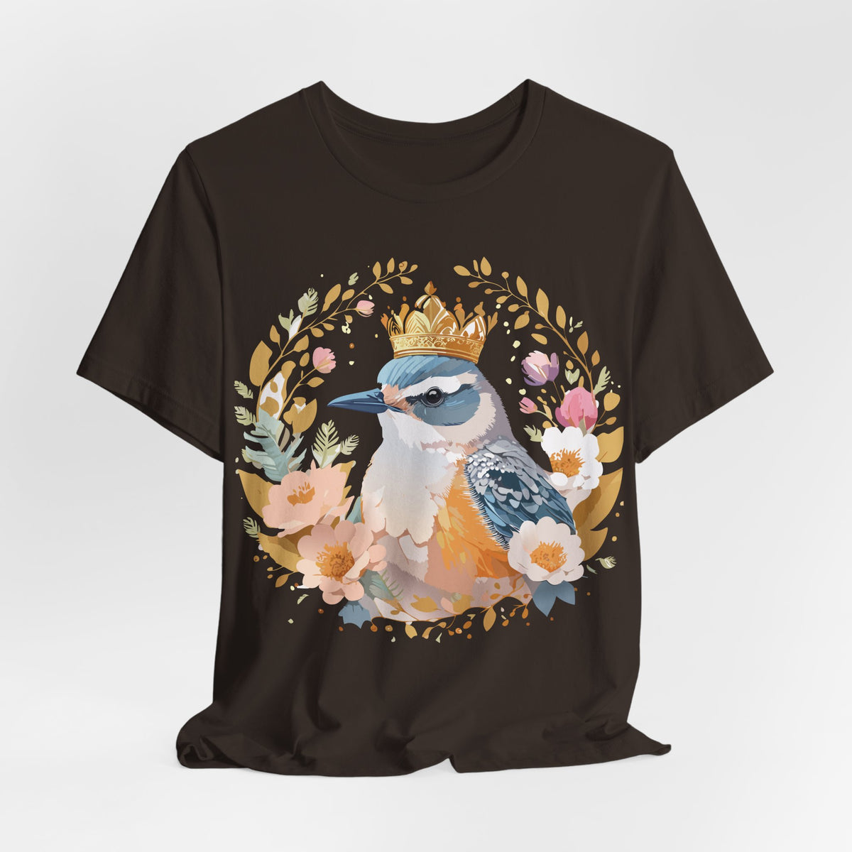 Medallion Graphic Unisex Cotton Bella+Canvas Tee with Floral Art Design m73