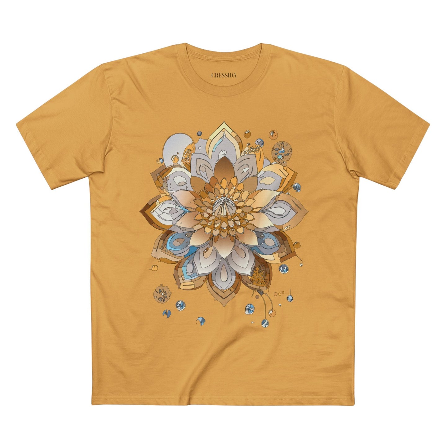 Floral Graphic T-Shirt Unisex 100 Cotton Art Design with Antique Flowers Tee 6