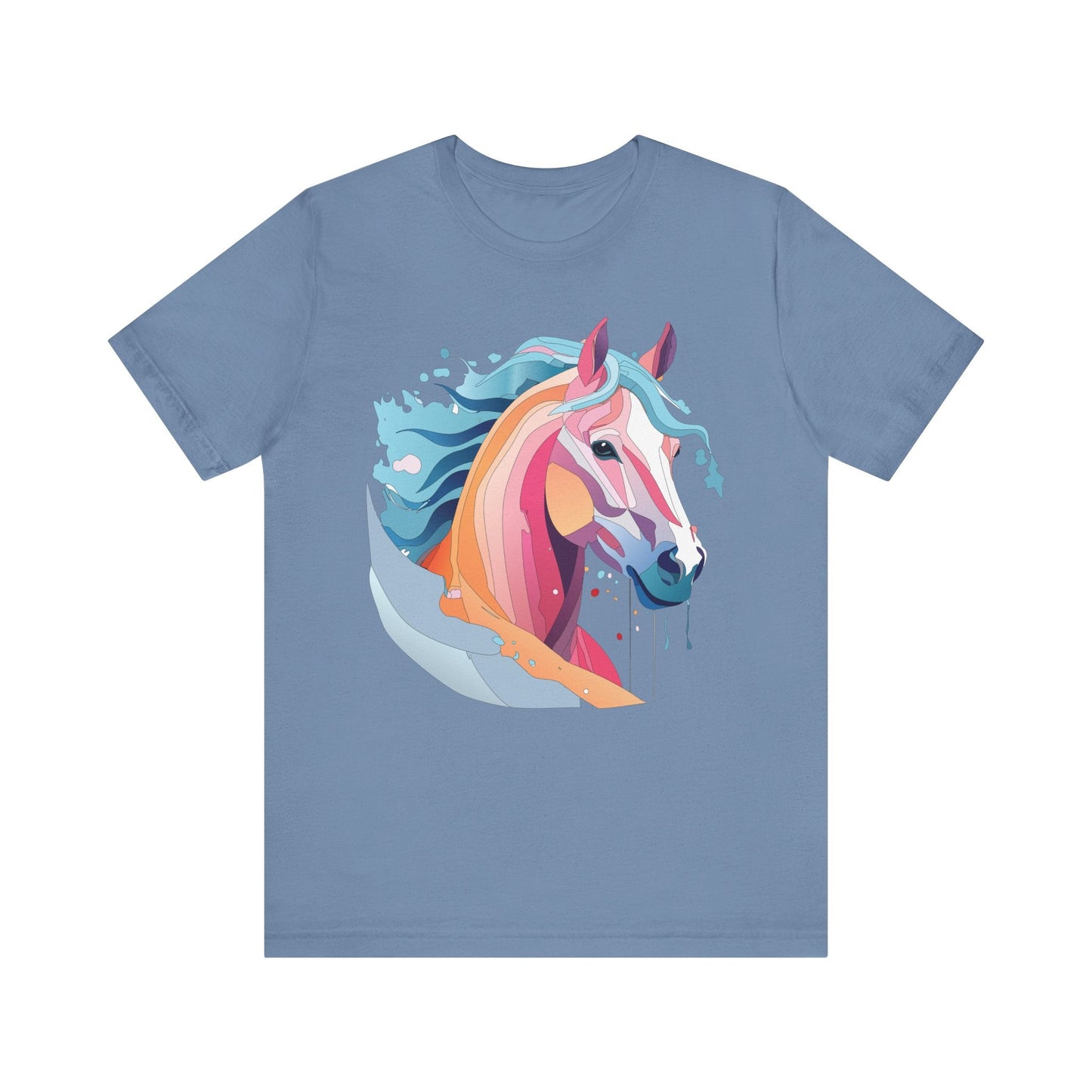 Unisex Animal Tee Shirt With Art Design Wild Animals Short Sleeve Premium Comfort Fit