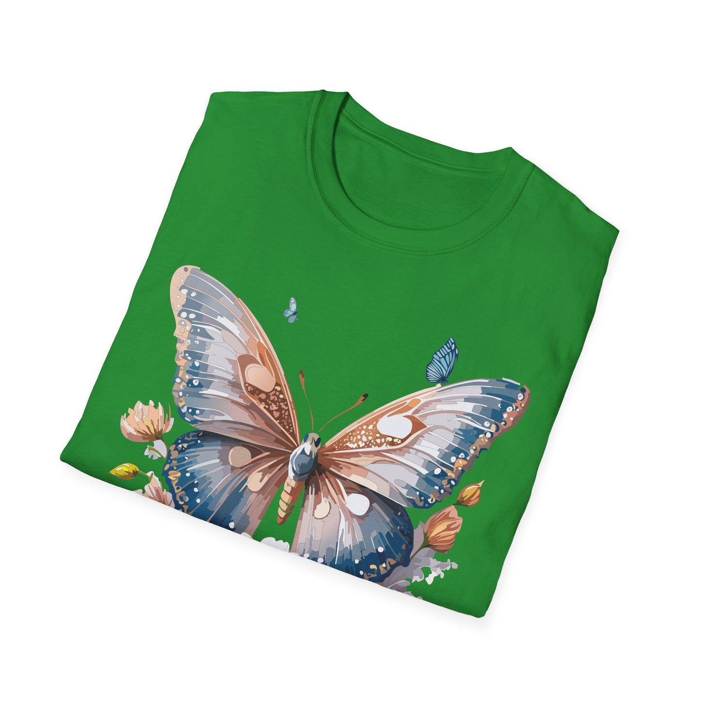 Butterfly Shirt Unisex Monarch Design Gildan 64000 Ring Spun Cotton Softstyle Tee For Comfort