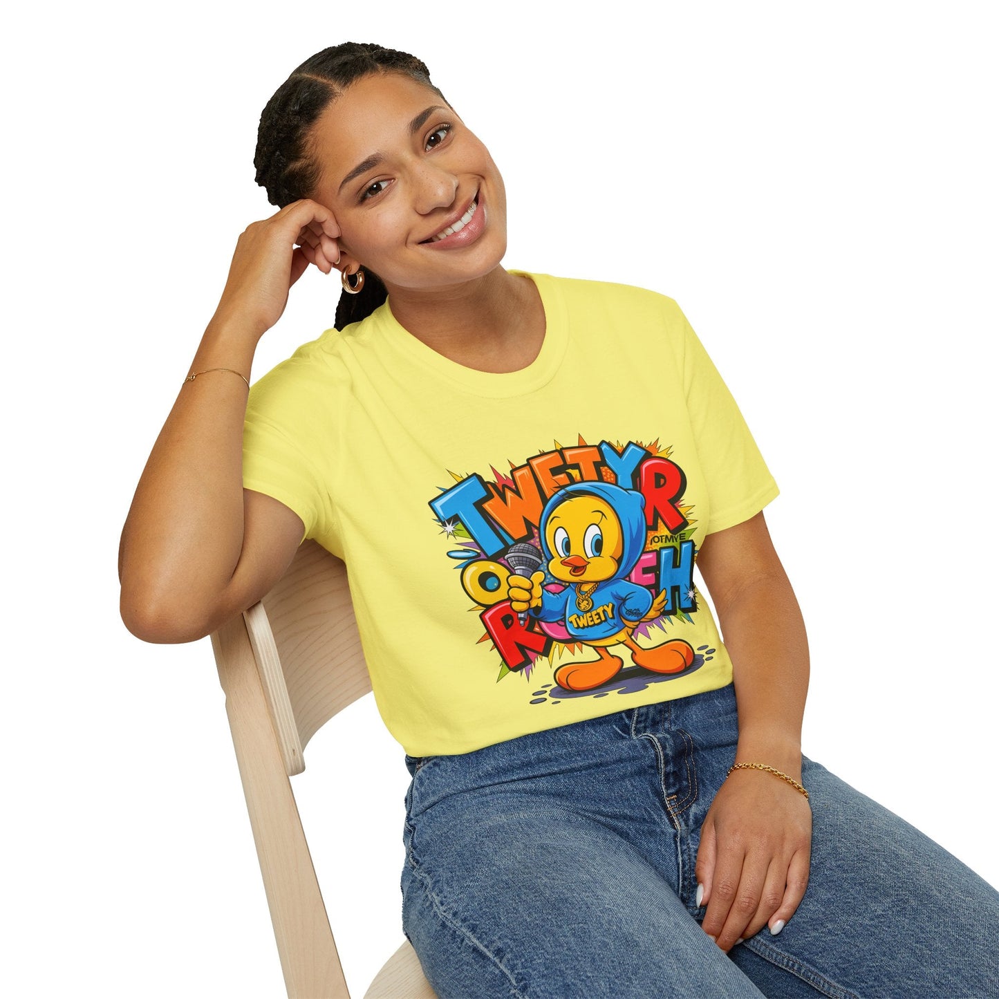 Cartoon T Shirt With Animation Funny Animals Tee Unisex Gildan Softstyle 64000 Pro