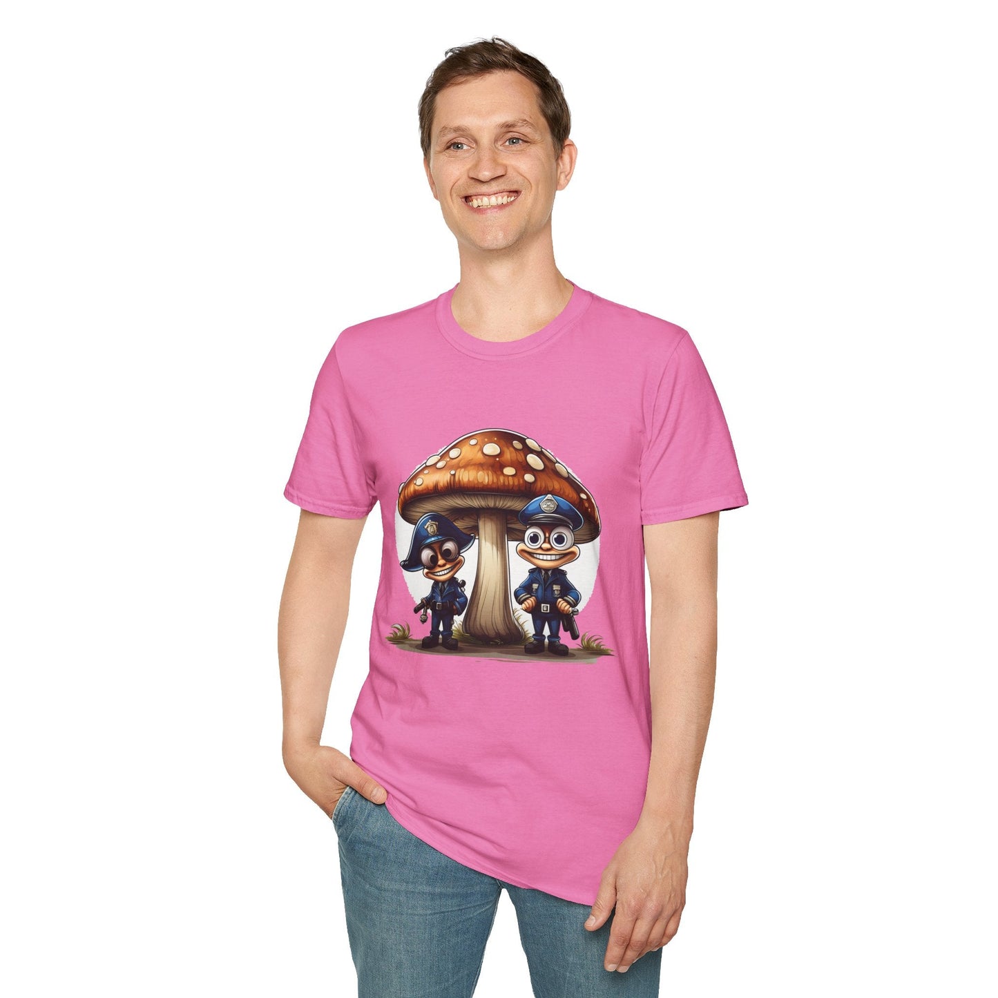Mashroom Tee Shirt Unisex Funny Mashroom Design Shirt With Fungus Gildan Softstyle 64000