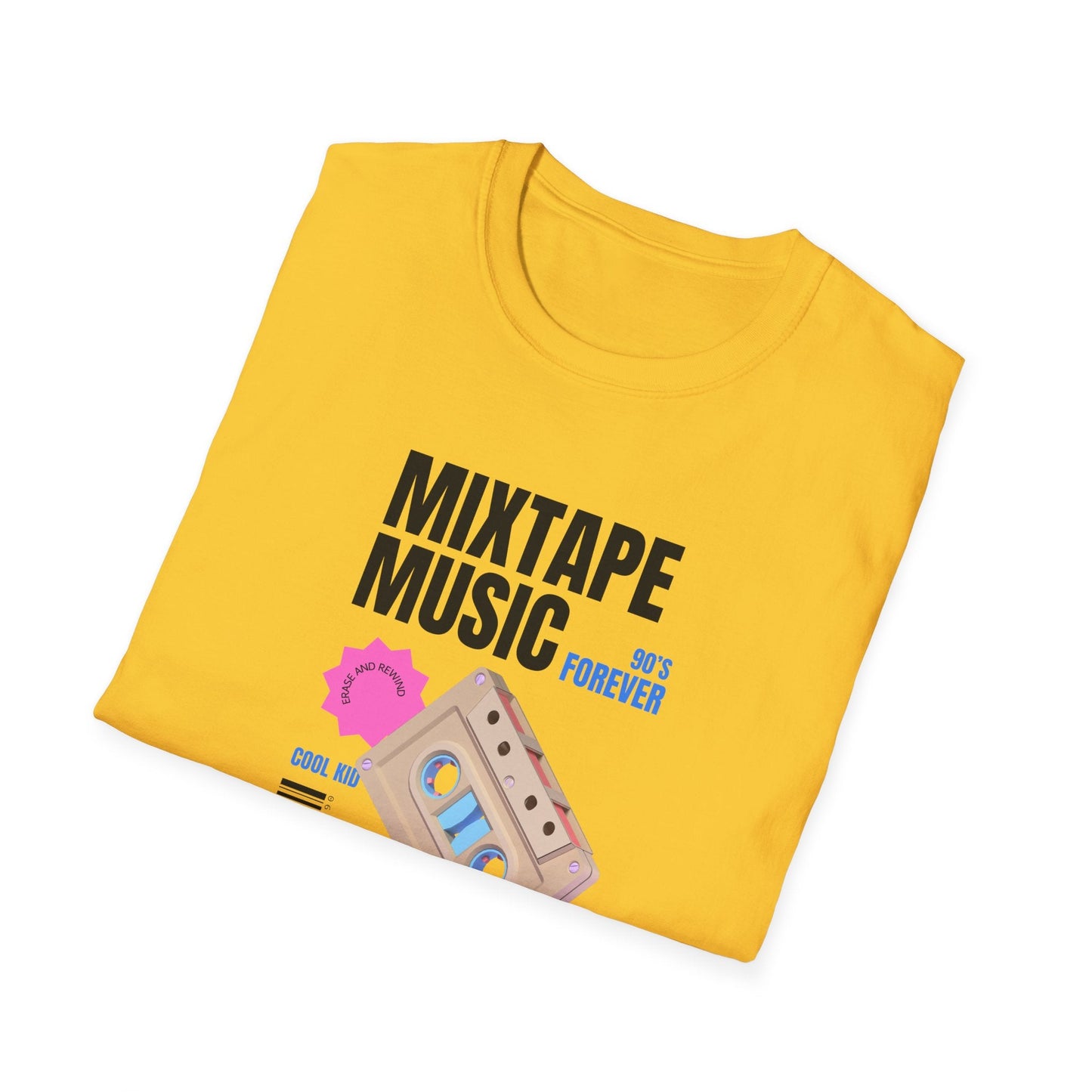 Mixtape Music Vintage Cassette T-Shirt Unisex Cotton Retro Audio Graphic Tee