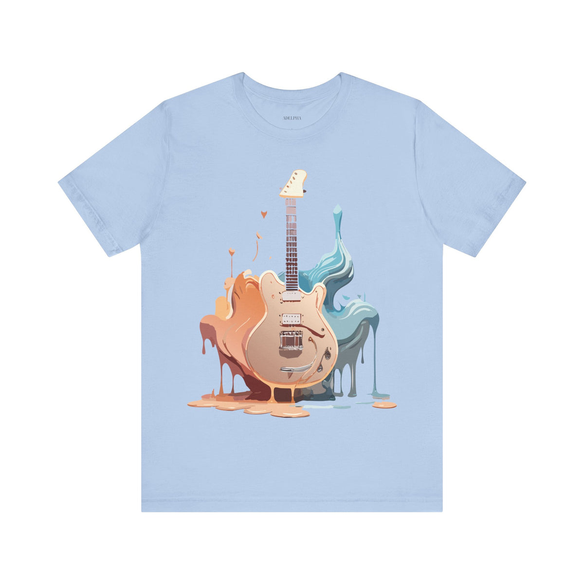 Music Graphic Unisex Cotton Bella+Canvas Tee with Art Design m157