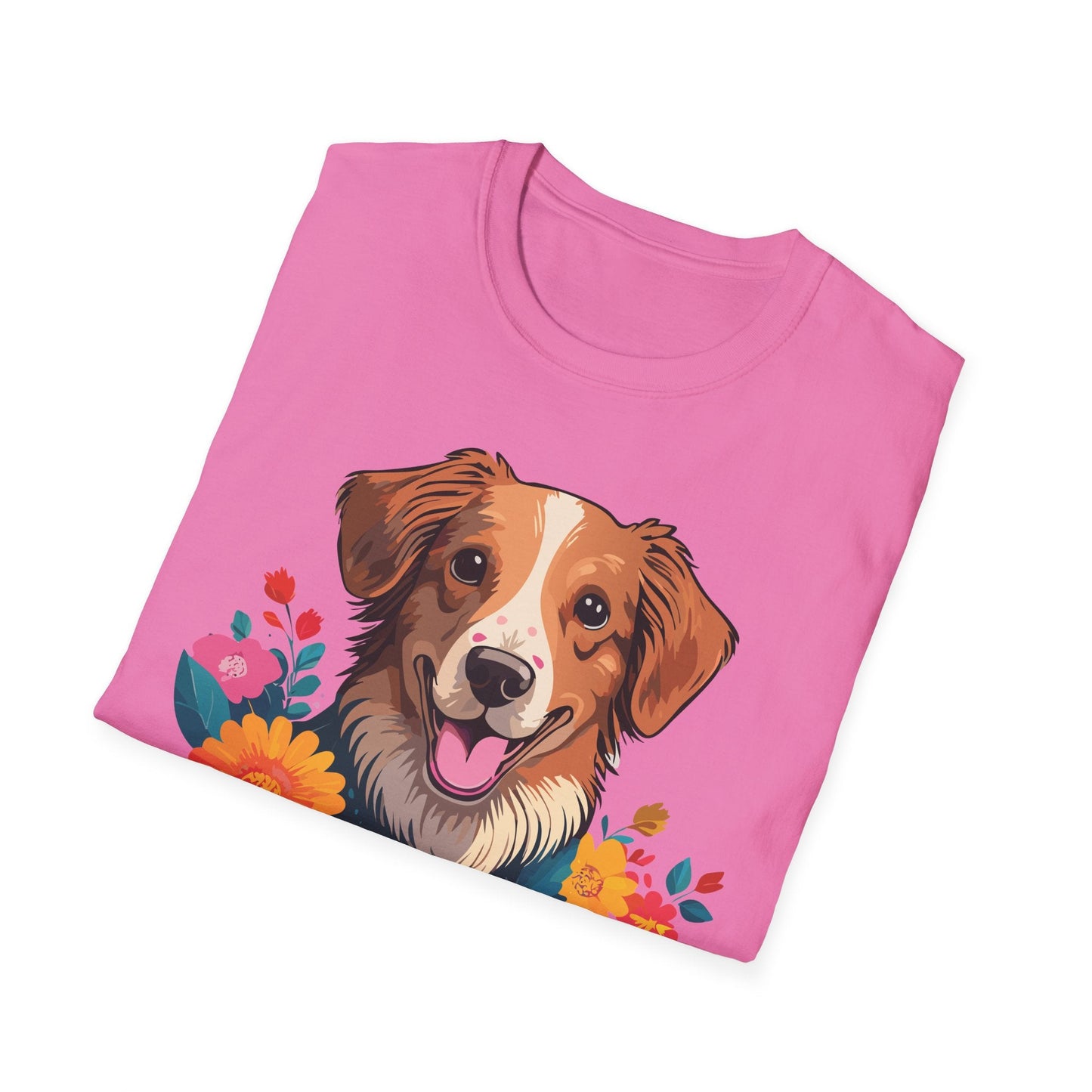 Dog Shirt Unisex Animal Tee Short Sleeve Gildan Softstyle 64000 Cotton Tee