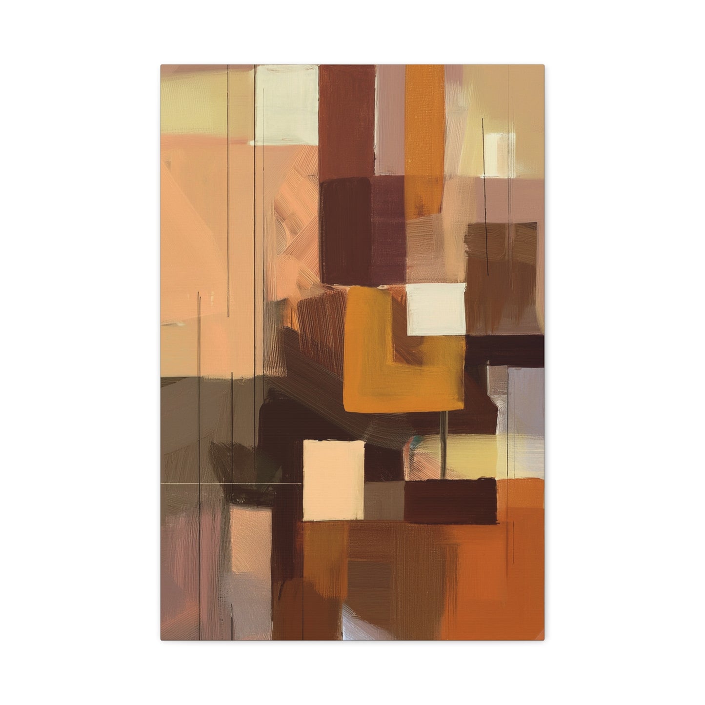 Abstract Geometric Painting Print Canvas 20x24,20x30,24x30 24x32,24x36,30x40 32x48,36x48,40x60 Pine-Wood Inner Frame ABS-49