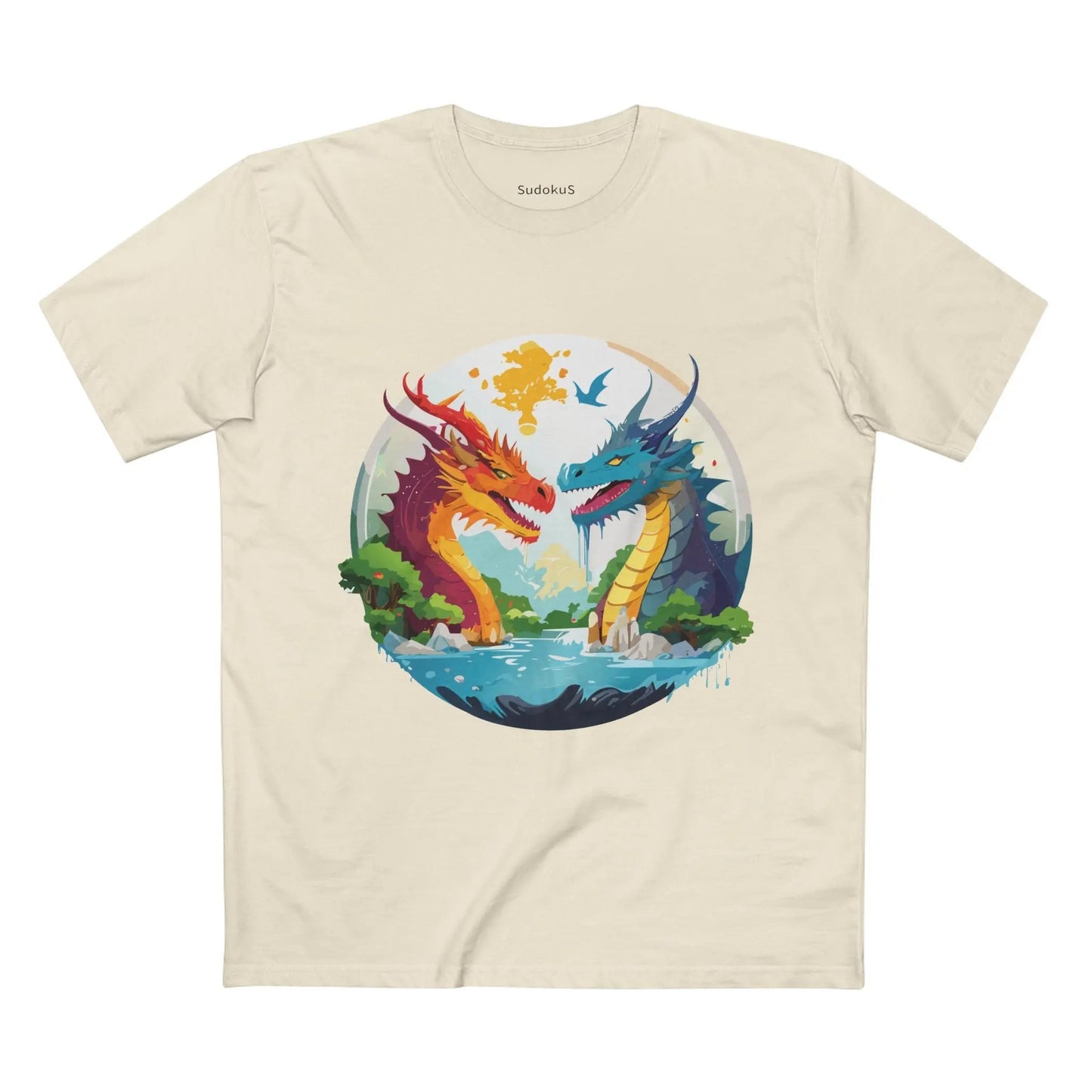 Dragon Graphic Unisex 100 Cotton Staple Tee 23