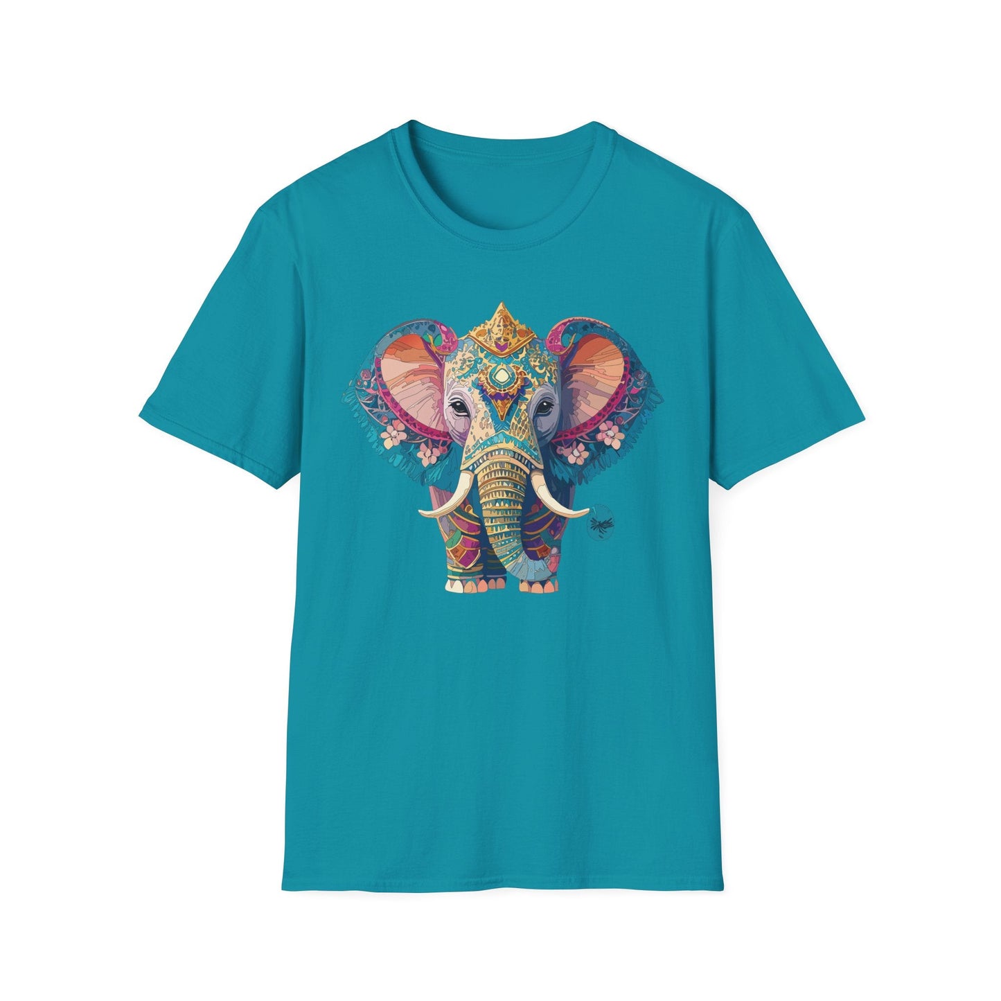 Elephant Shirt Unisex Animal Tee Softstyle 100 Percent Ring Spun Cotton Gildan 64000