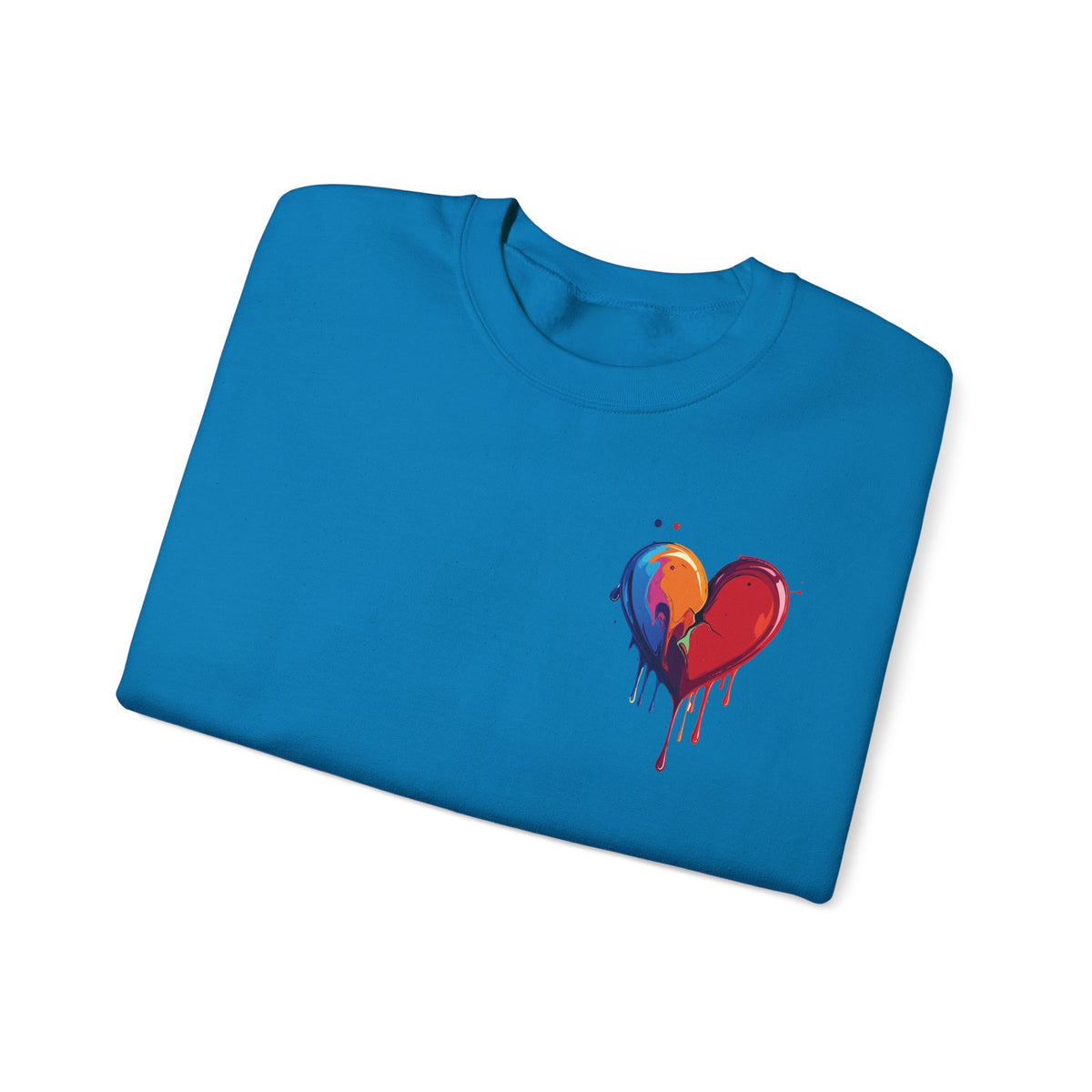 Small Bleeding Heart Sweatshirt, Small Heart Sweatshirt, Valentine's Day Sweatshirt, Heart Sweatshirt 117