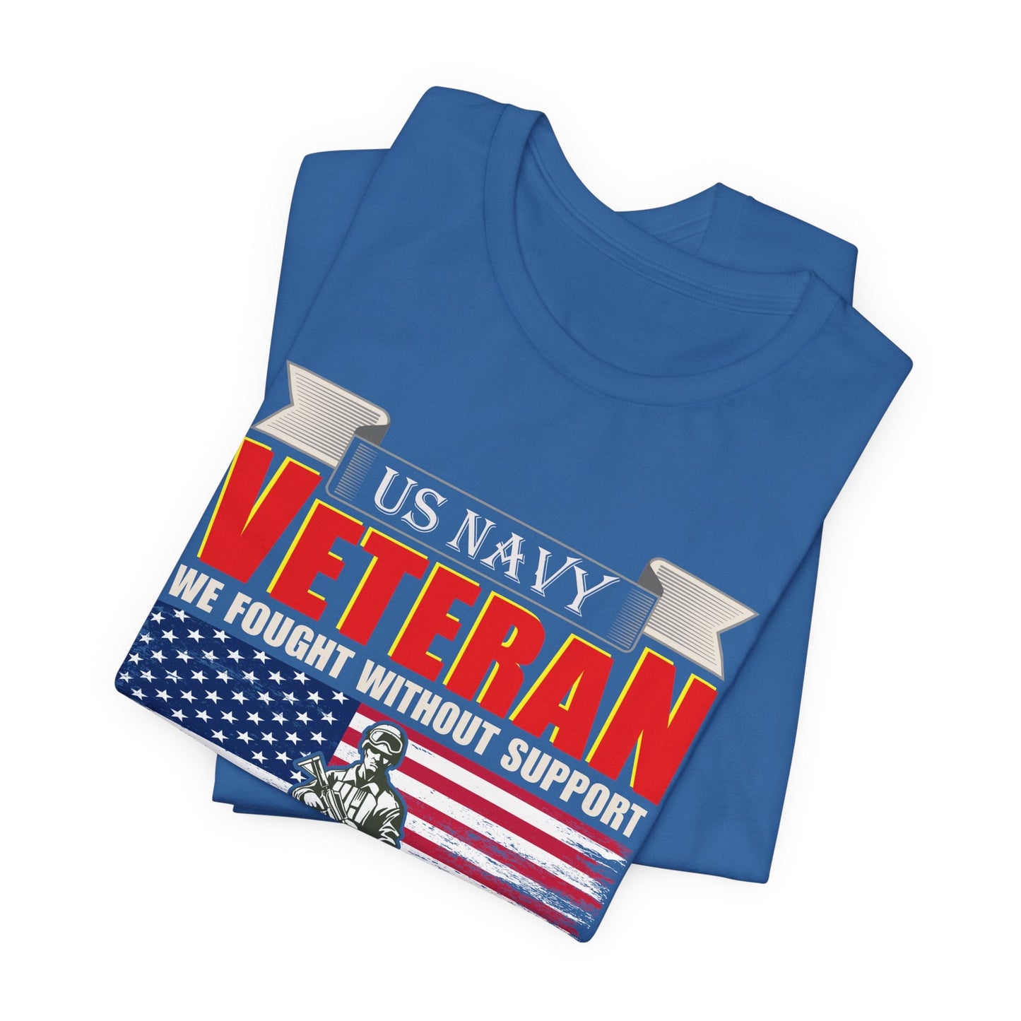 Army Veteran Patriotic Graphic Design Unisex Cotton T-Shirt v42