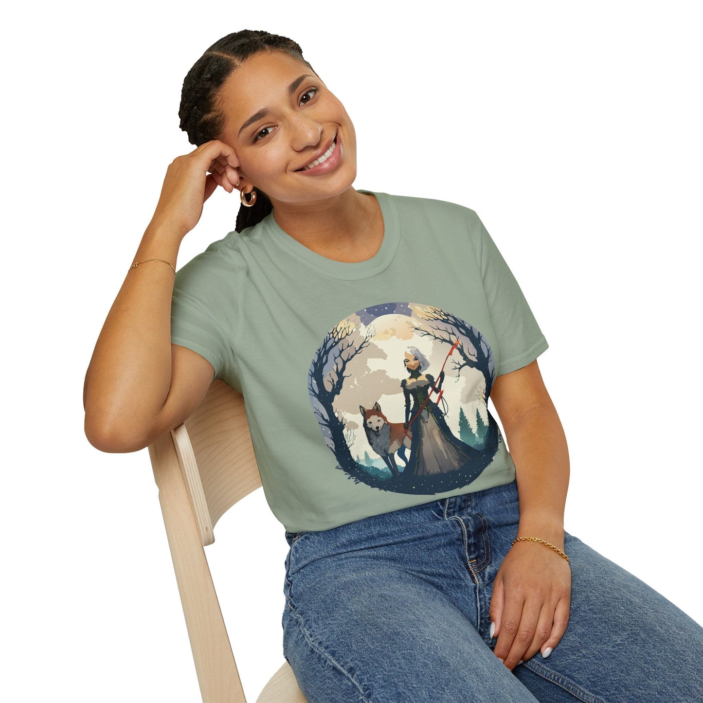 Womens Graphic T Shirts Ladies Art Design Tee Unisex Softstyle Cotton Tee Everyday Comfort