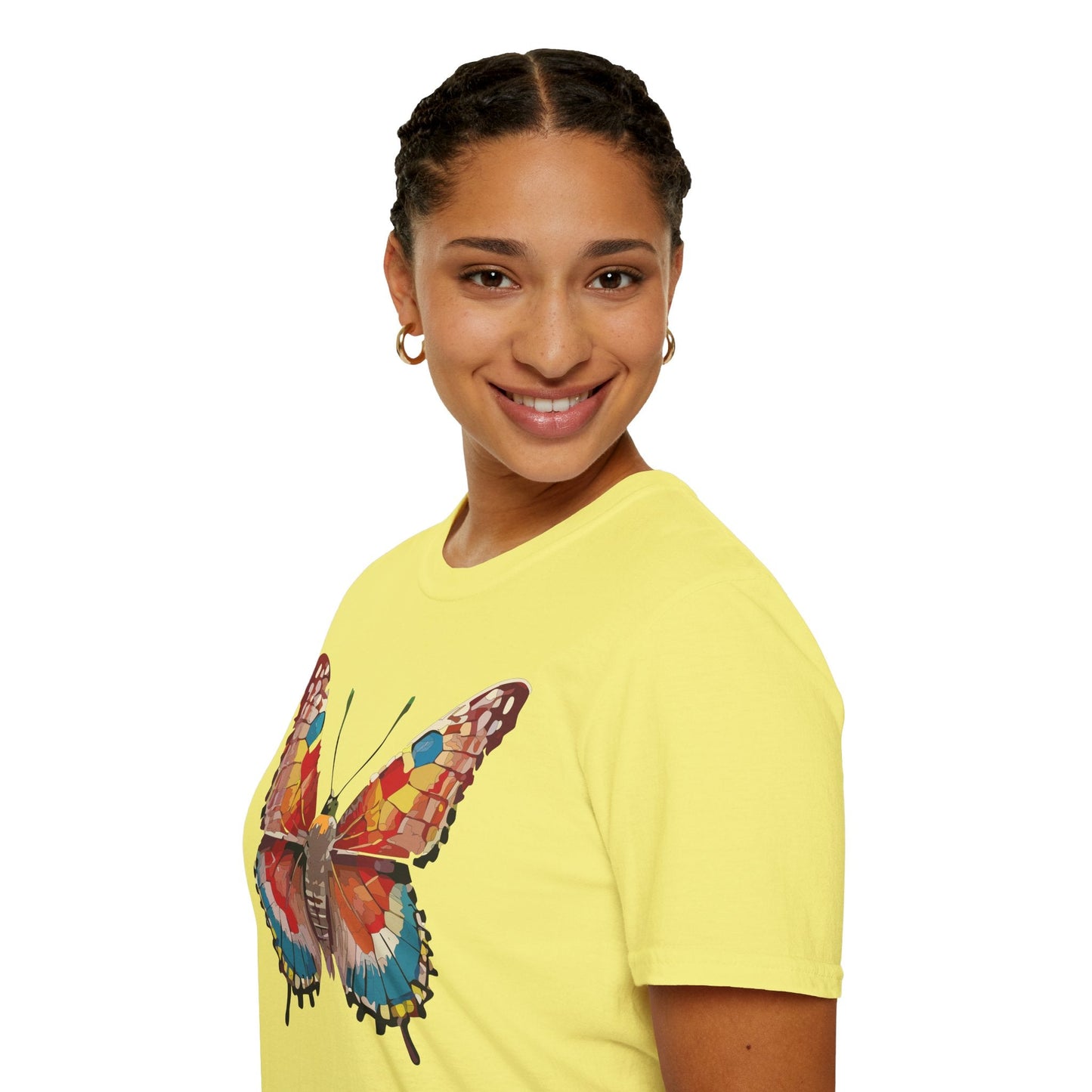 Butterfly Shirt Unisex Monarch Tee Softstyle 100 Percent Ring Spun Cotton Quality Gildan 64000